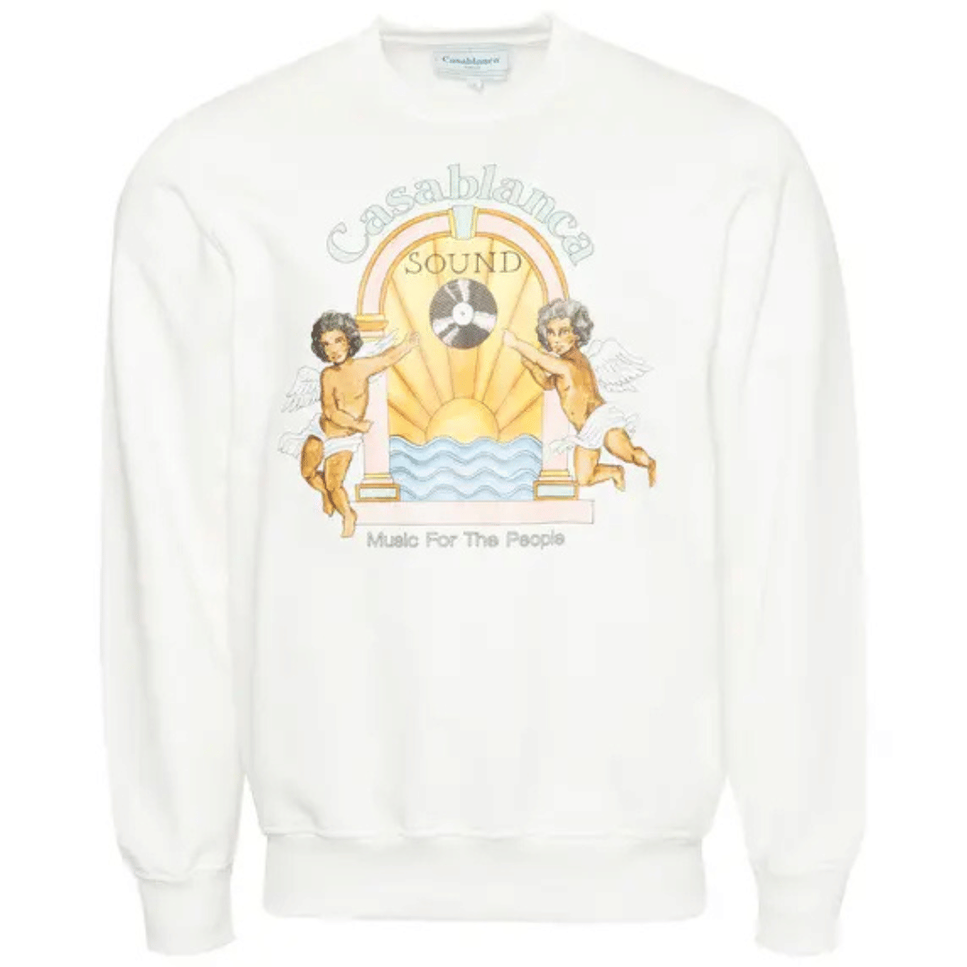 Casablanca STUDIO DE MUSIQUE SWEATSHIRT WHITE