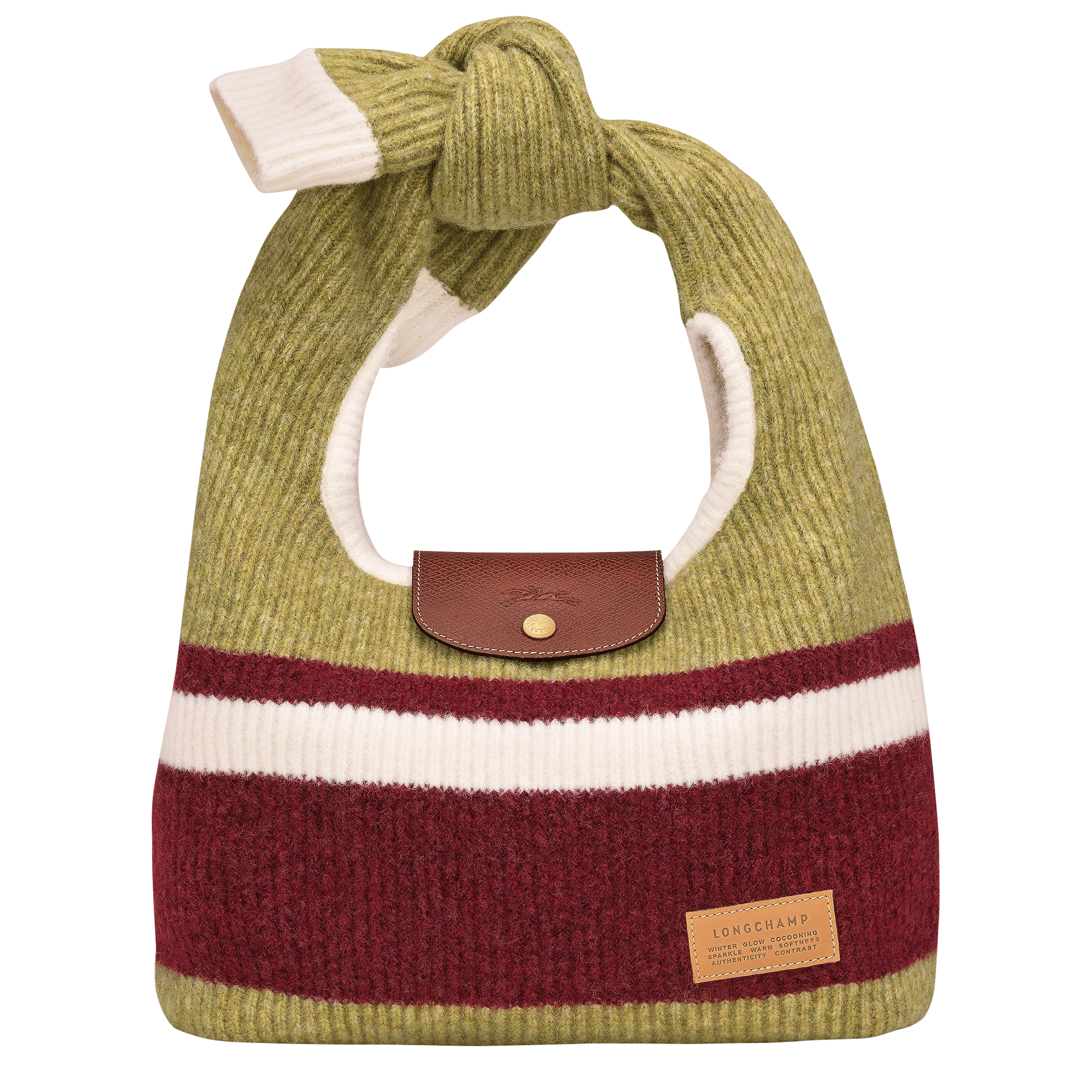 Long Champ Longchamp Le Pliage Collection Shoulder bag Pistachio/Burgundy