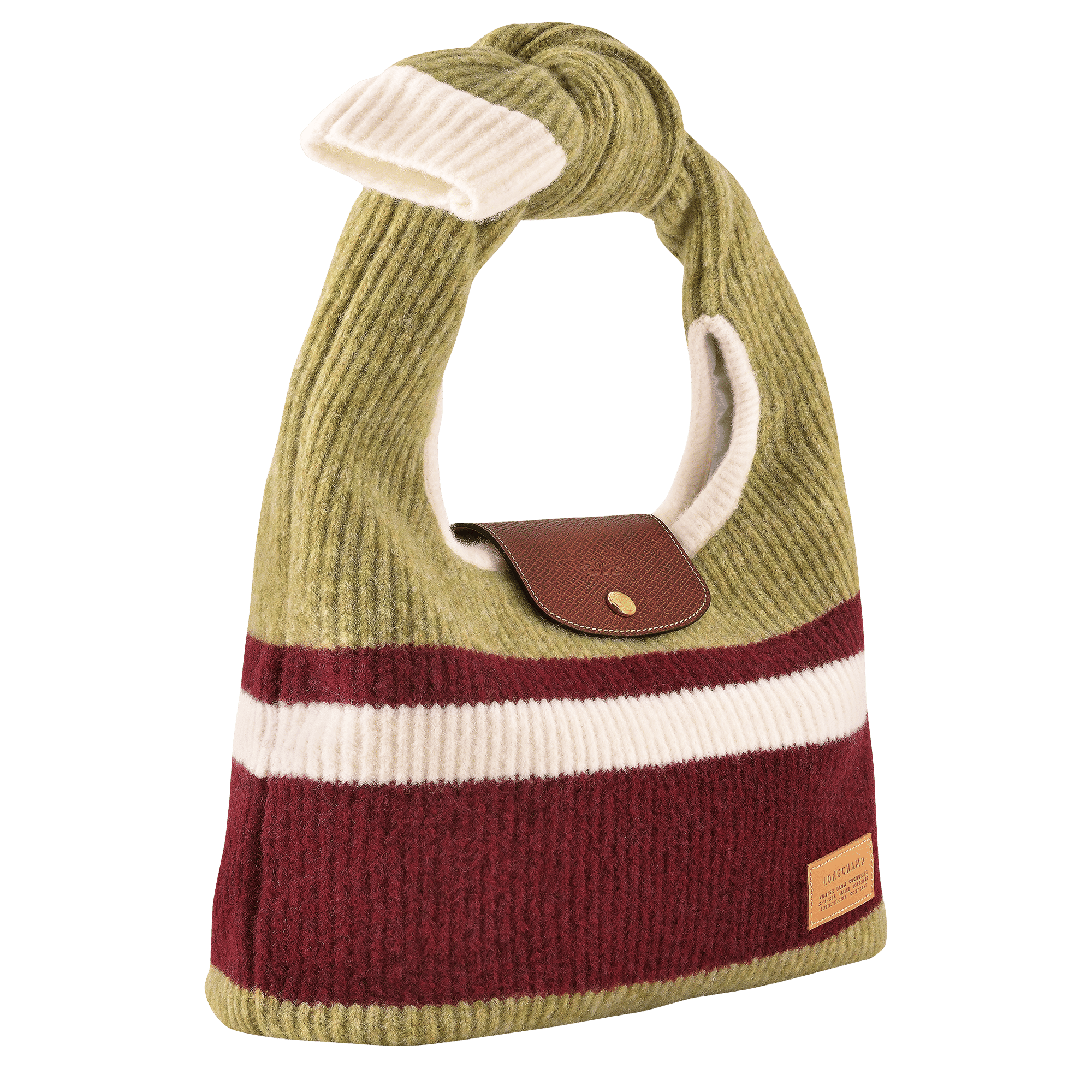 Long Champ Longchamp Le Pliage Collection Shoulder bag Pistachio/Burgundy