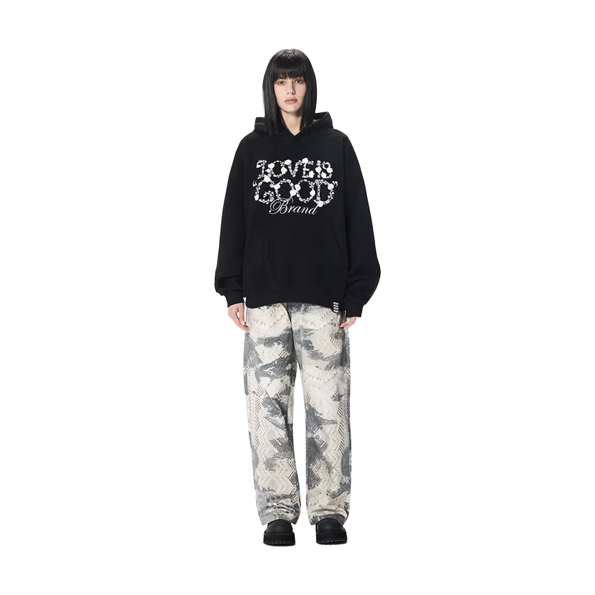 Goodbrand Flower Fragrance Hoodie Black (FW25)