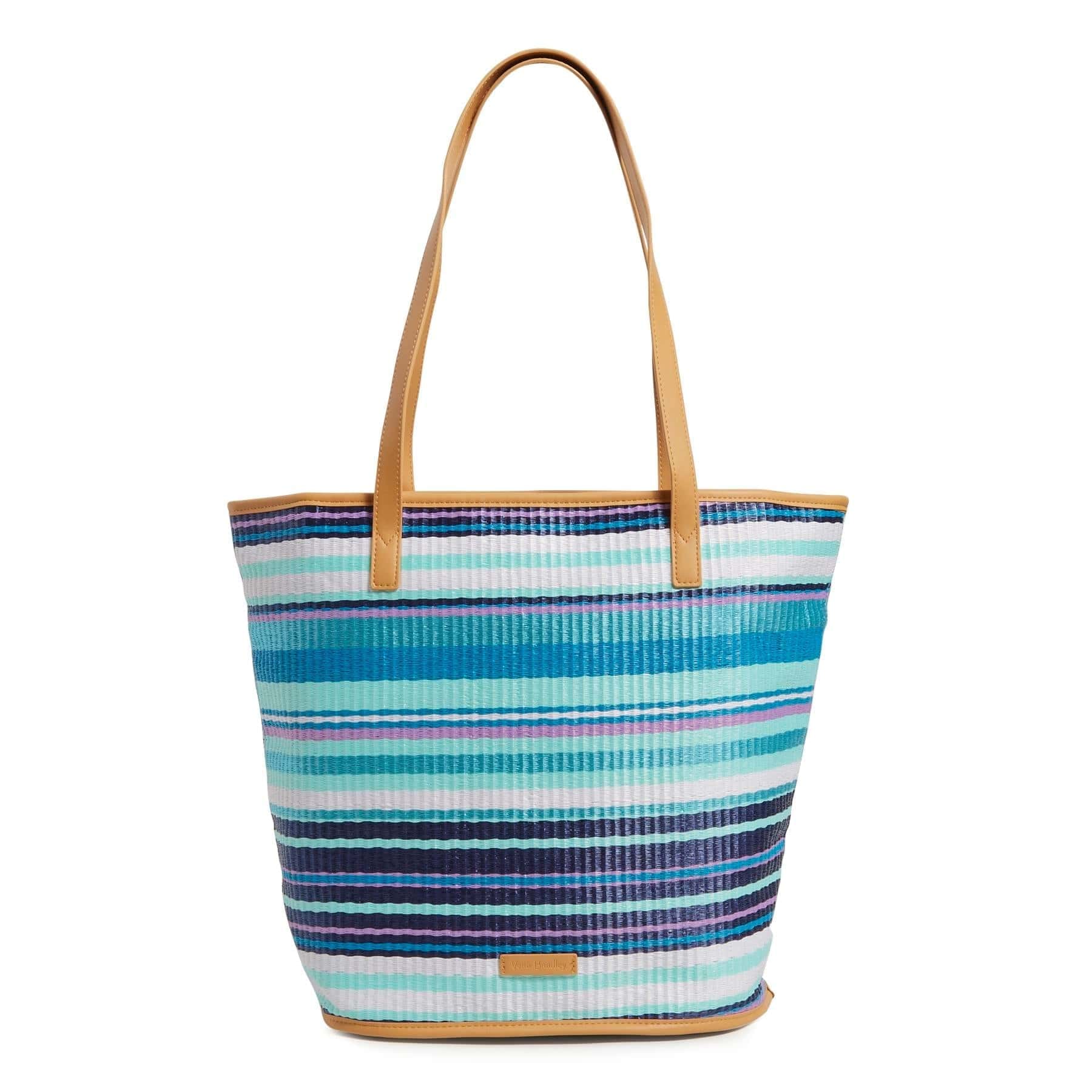 Vera Bradley Straw Bucket Tote Bag