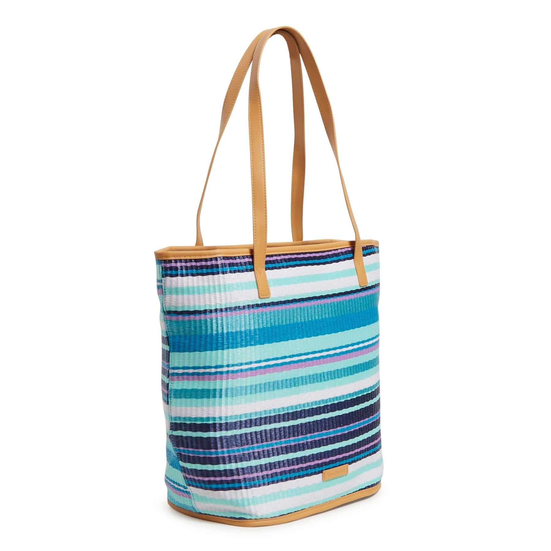 Vera Bradley Straw Bucket Tote Bag