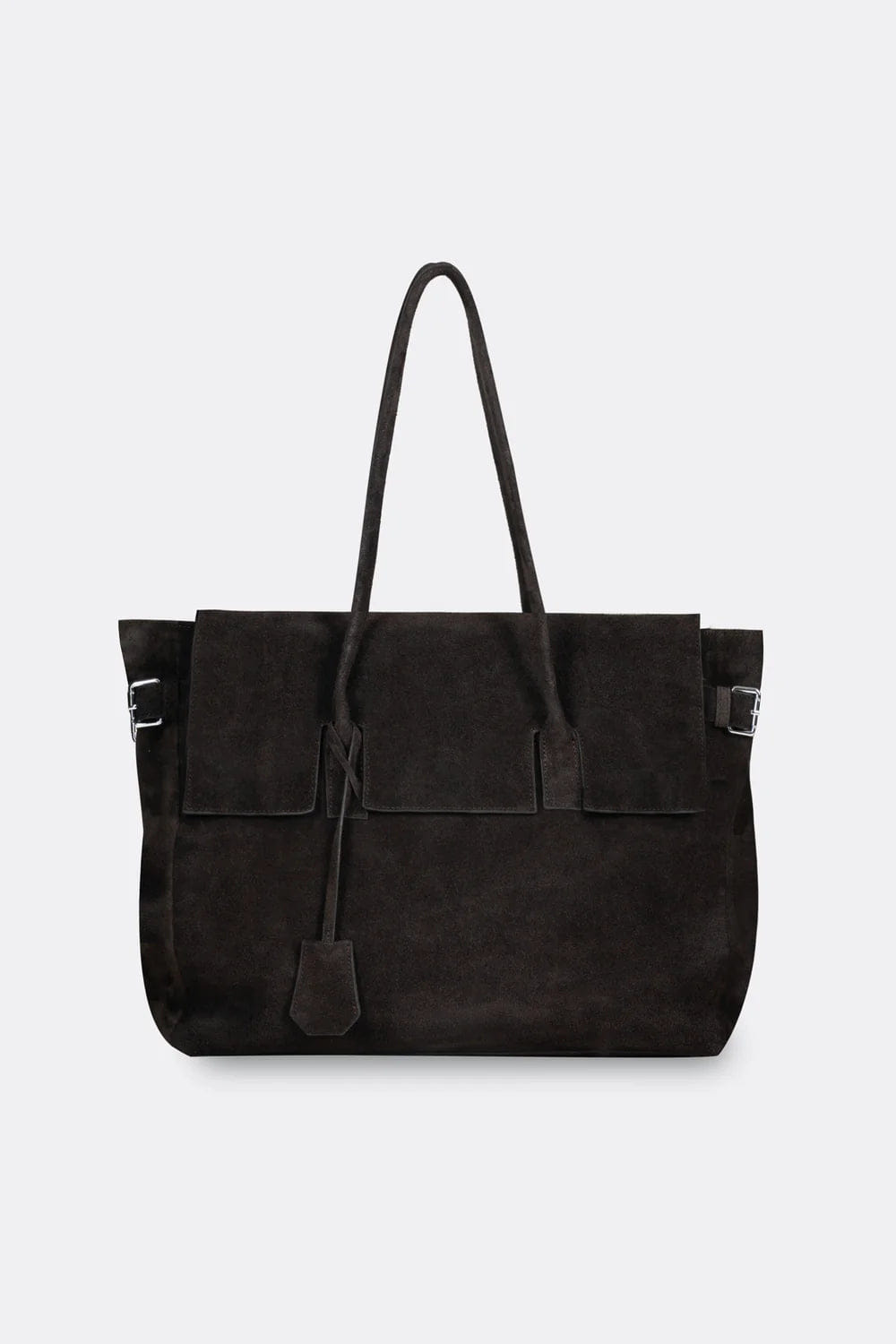 Aesthetic Pleasure Rocco Suede Shoulder Bag in Brown