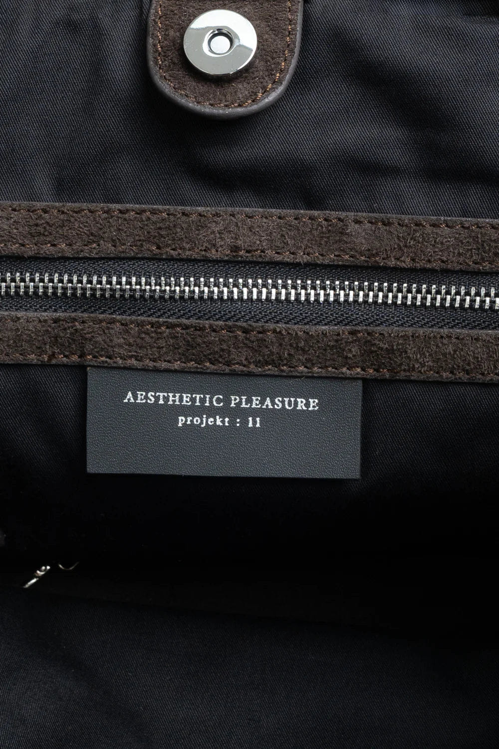 Aesthetic Pleasure Rocco Suede Shoulder Bag in Brown