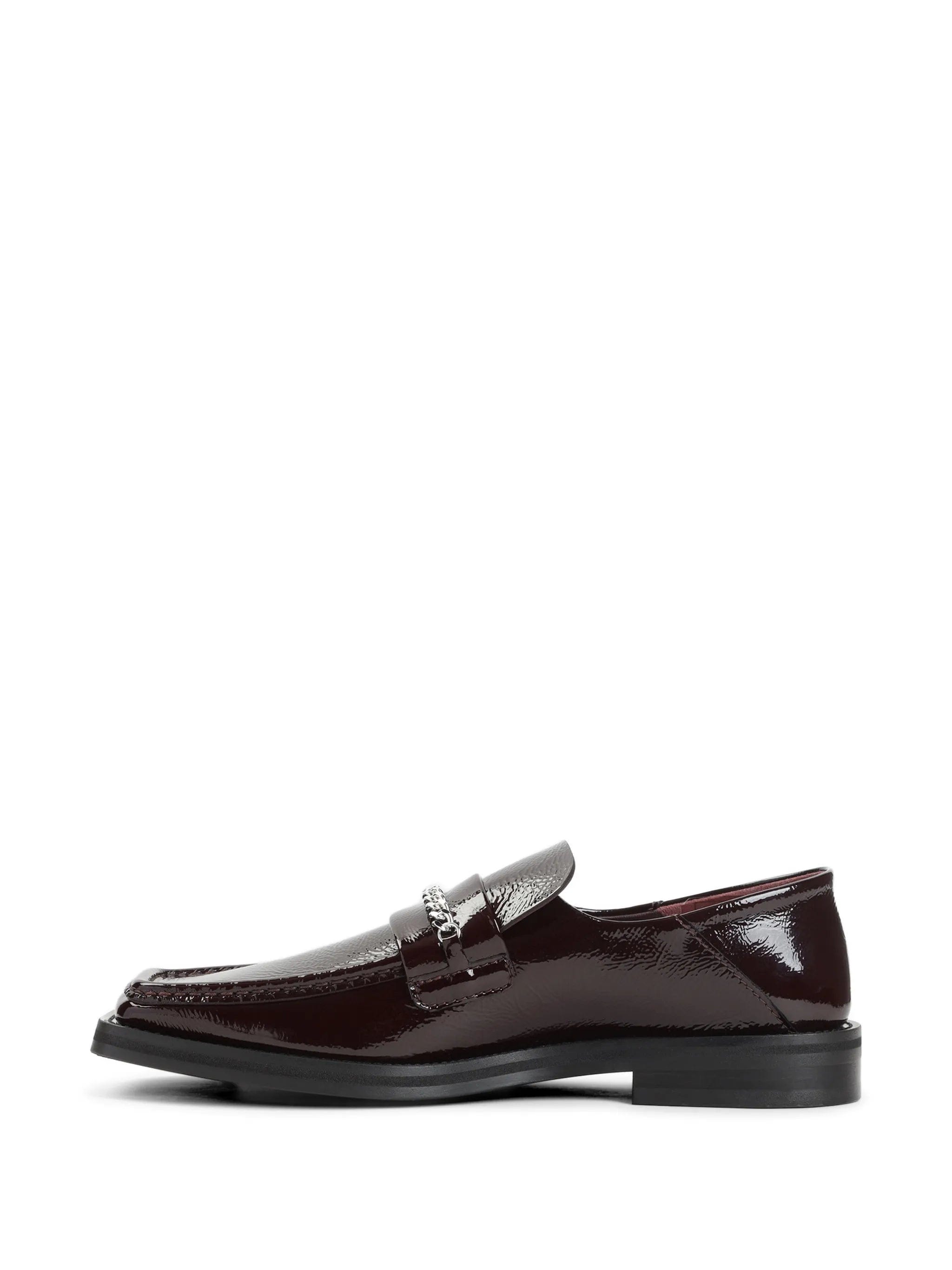 Martine Rose chain - link patent - leather loafers