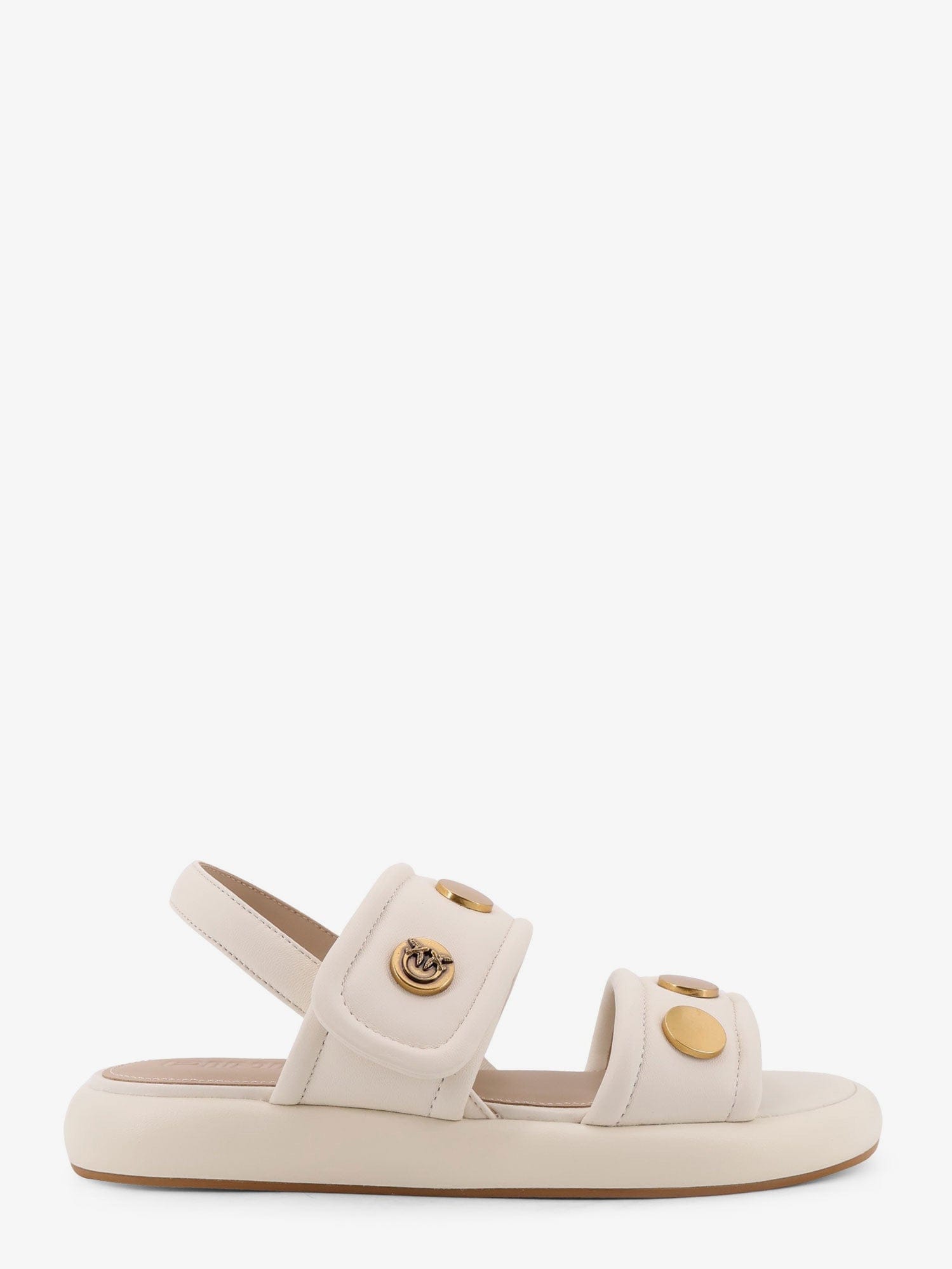 PINKO Fiona low leather sandals