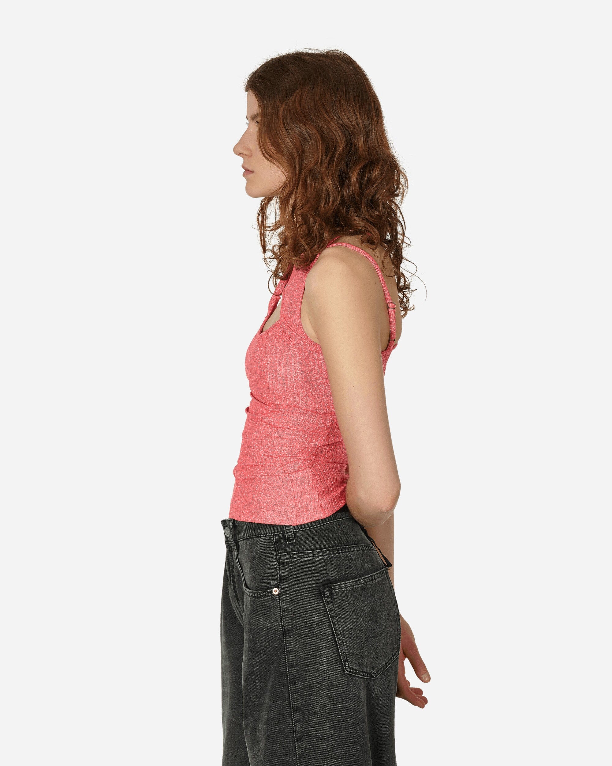 Ottolinger Layered Cut - Out Tank Top Pink