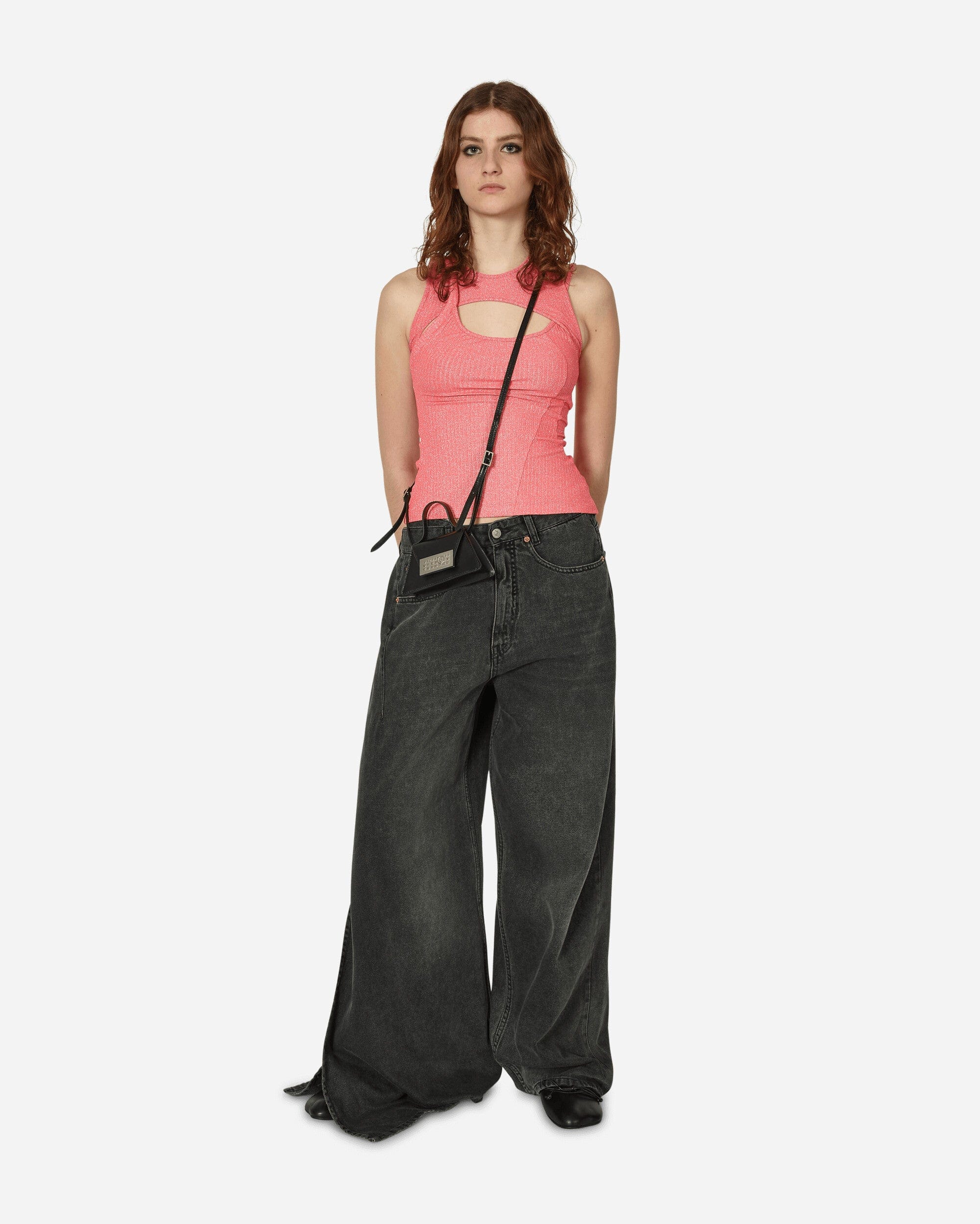 Ottolinger Layered Cut - Out Tank Top Pink