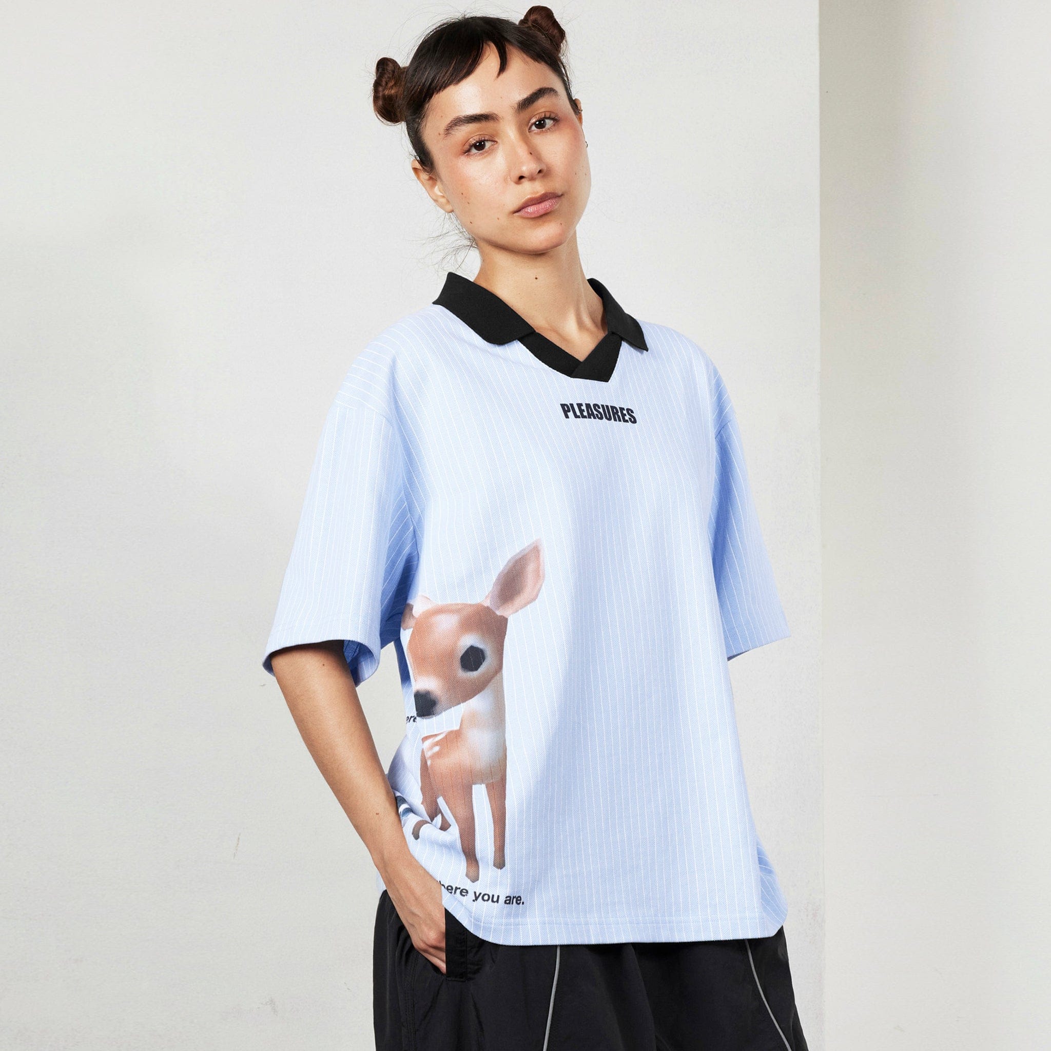 Pleasures PET POLO T-Shirt (BLUE)