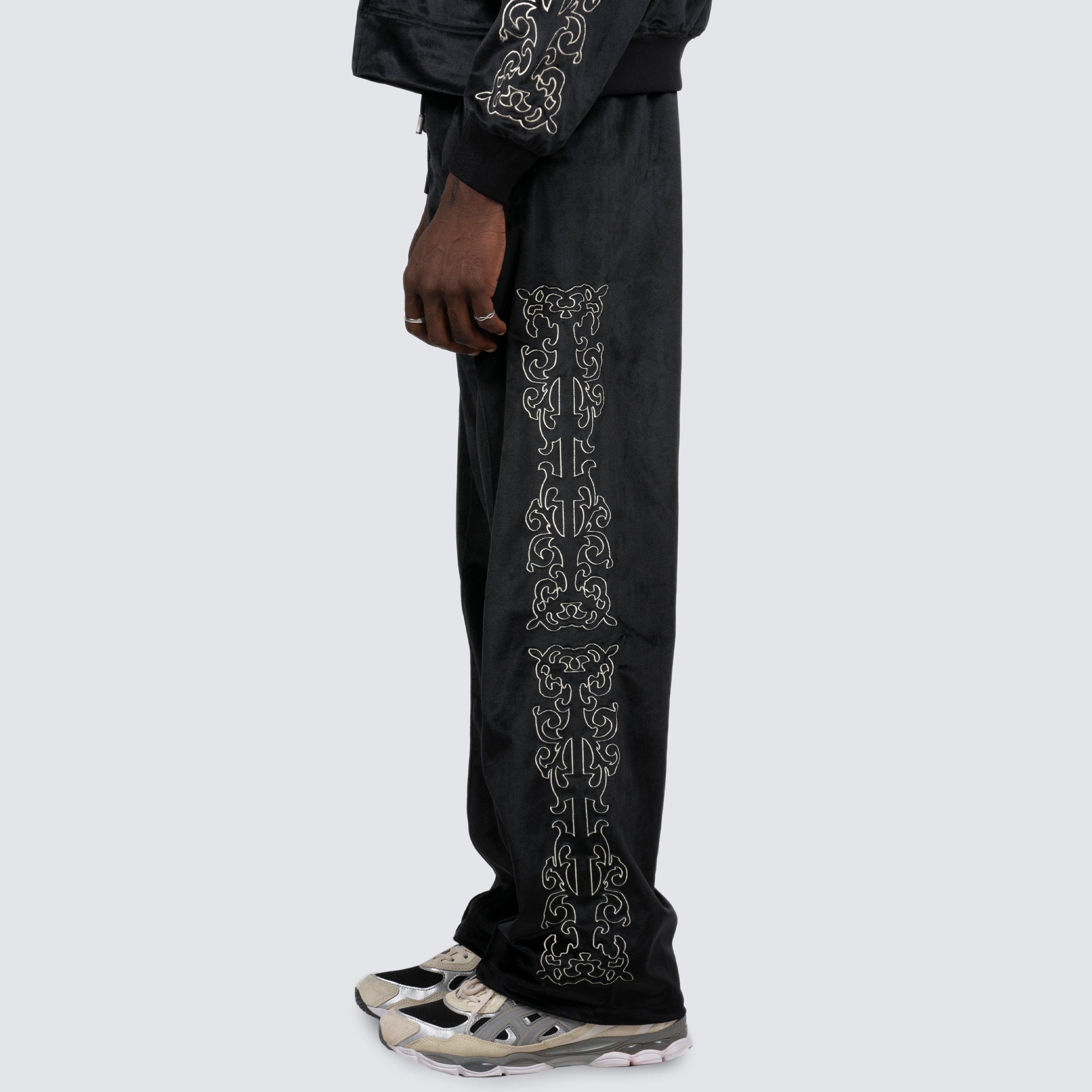 Pleasures UNQUOTE VELOUR TRACK PANTS