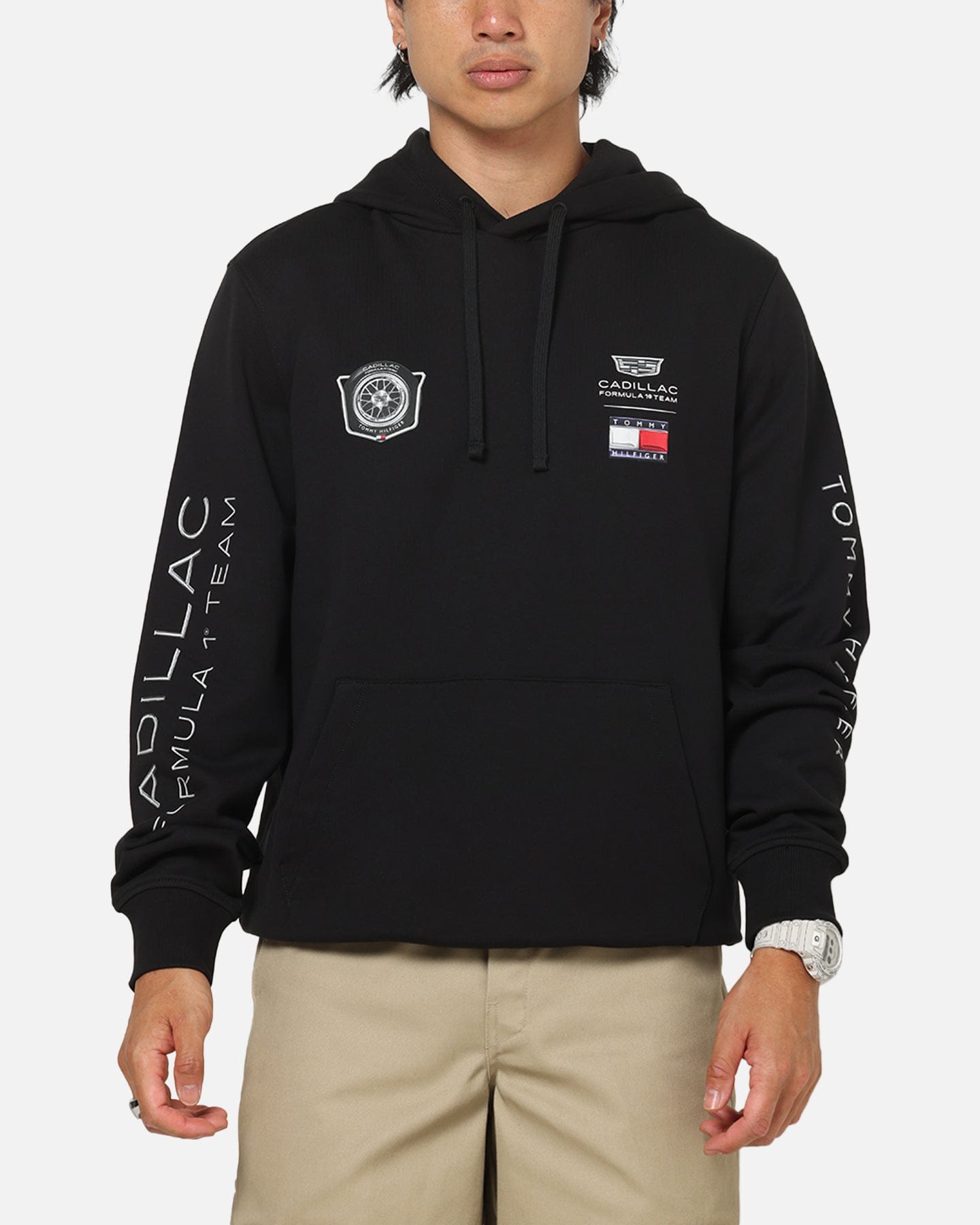TOMMY JEANS Tommy Hilfiger x Cadillac Formula 1 Team Car Graphic Hoodie Black