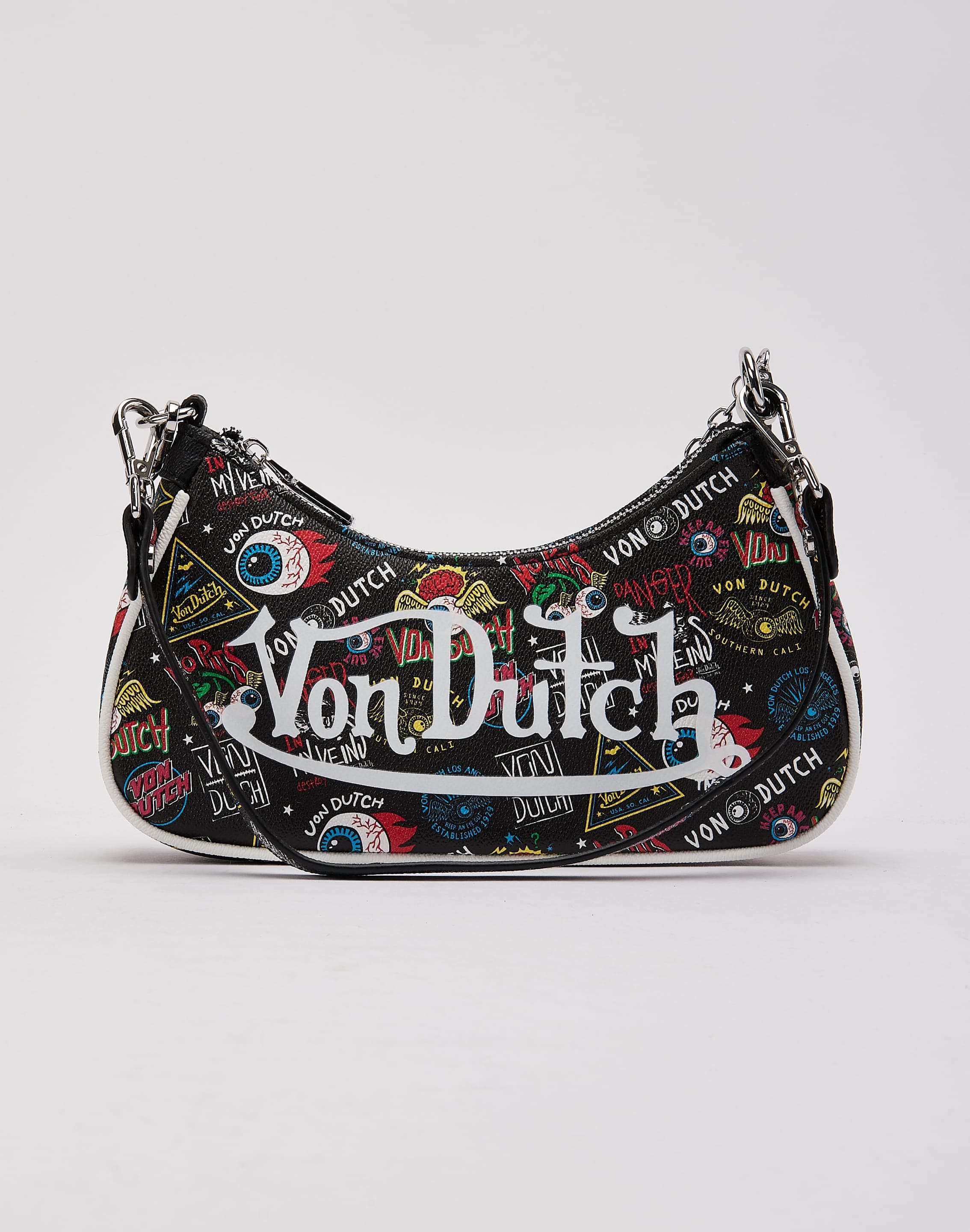 Von Dutch Multi - Logo Shoulder Bag