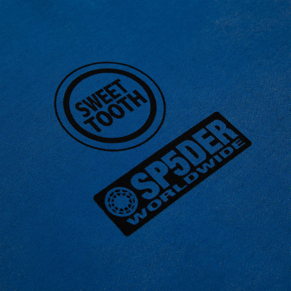 Sp5der Triple Five Crewneck Blue