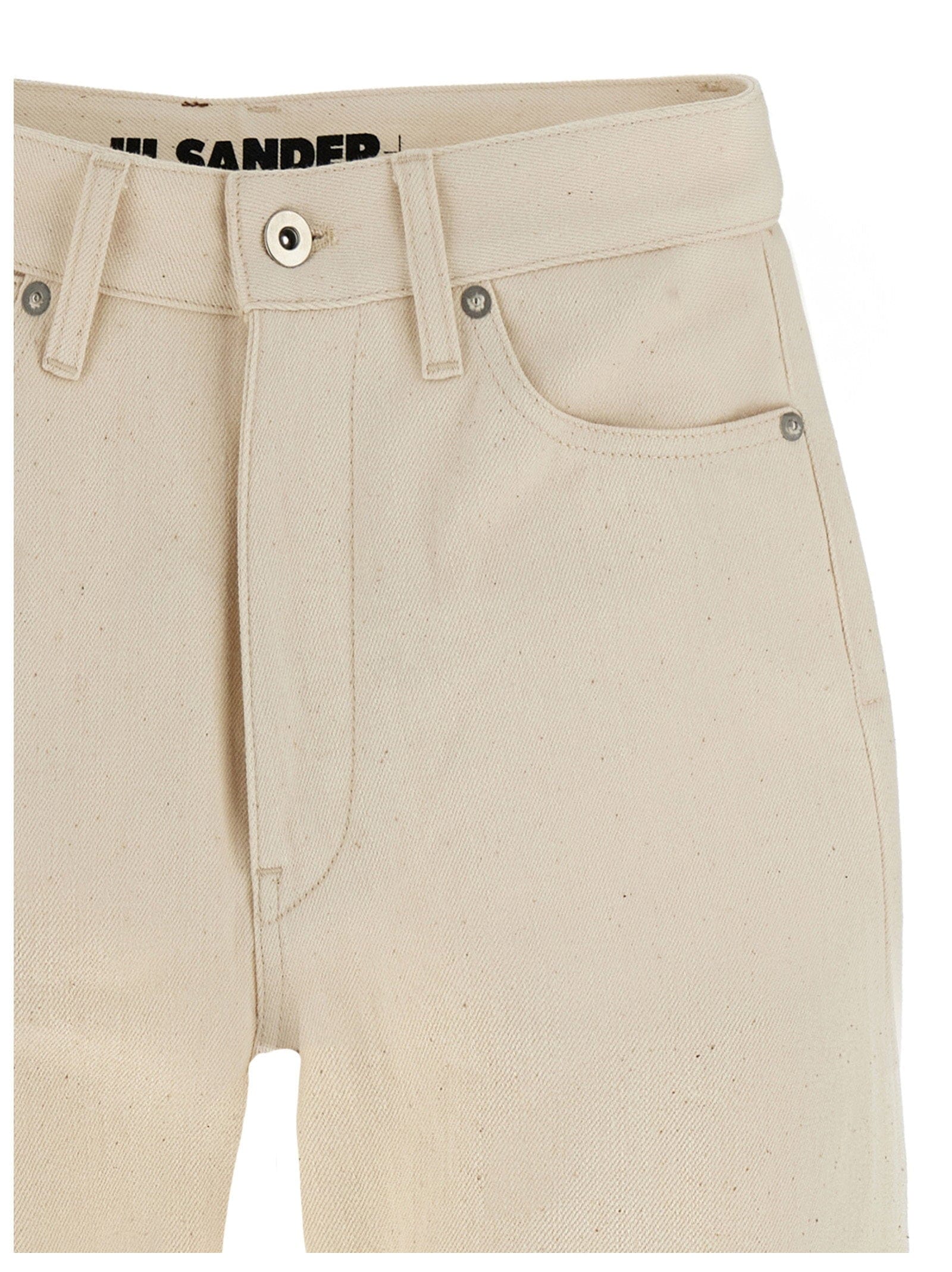 Jil Sander Japanese Raw Denim Jeans — Off - White