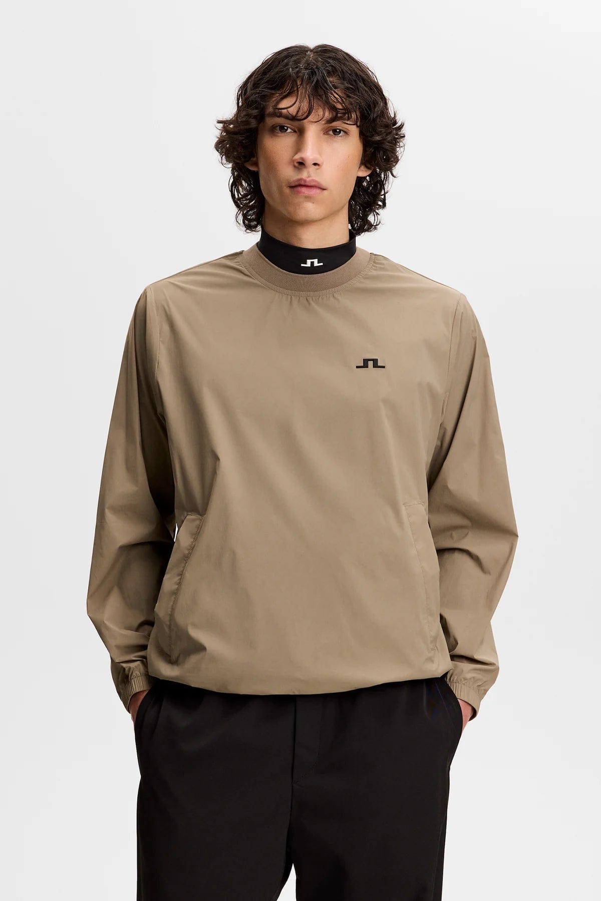 J. Lindeberg Ulf Crewneck Windbreaker - Brindle