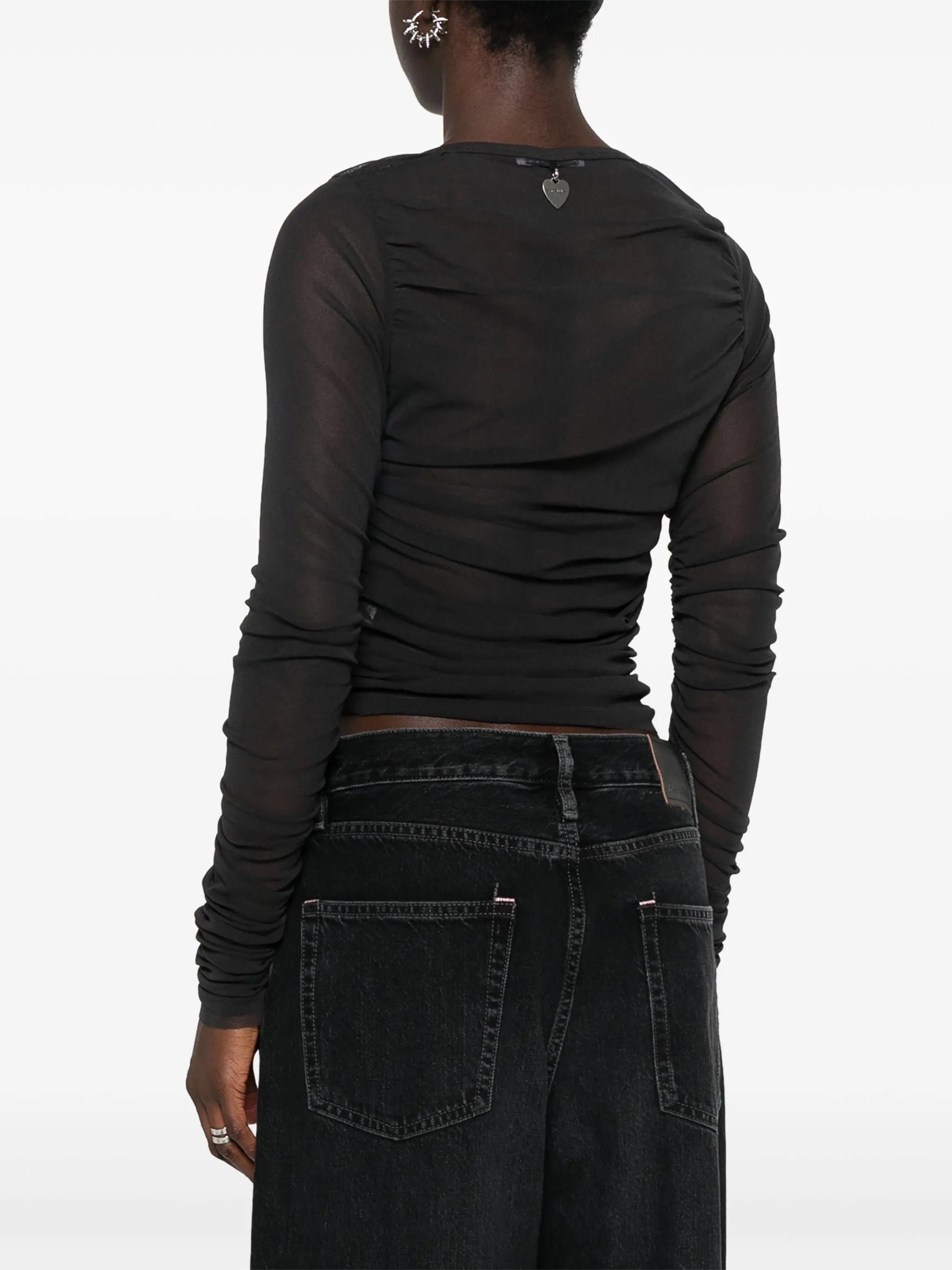 Acne Studios hook - fastening ruched blouse