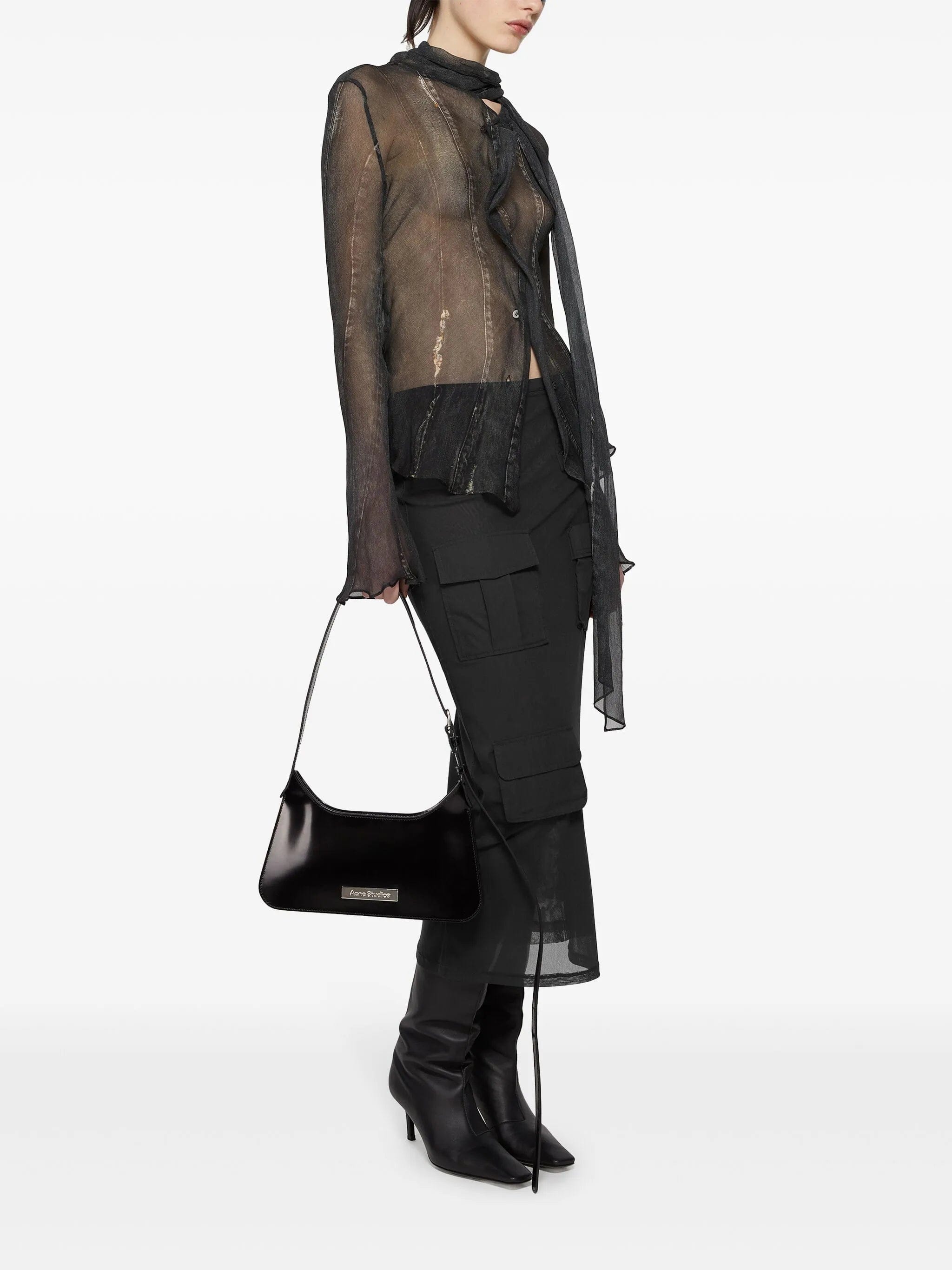 Acne Studios cargo mesh skirt