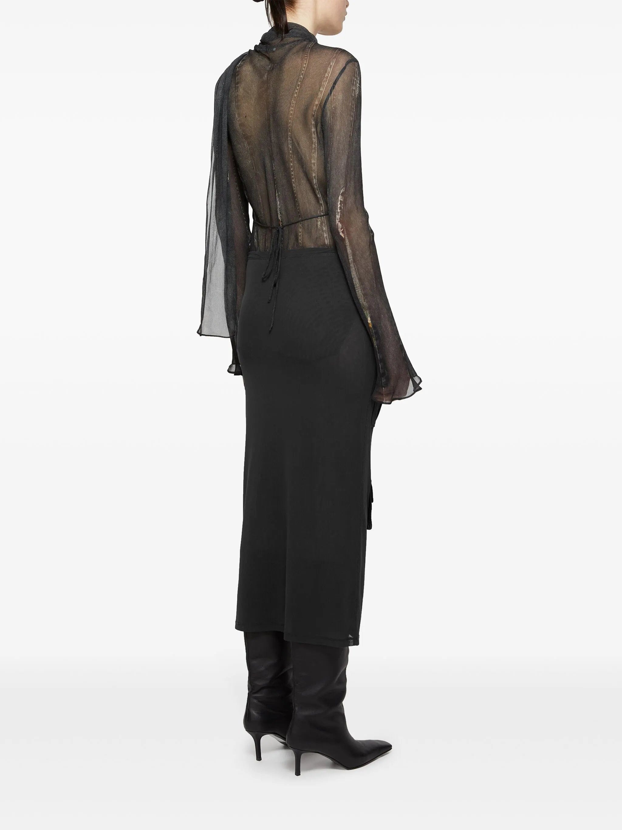 Acne Studios cargo mesh skirt