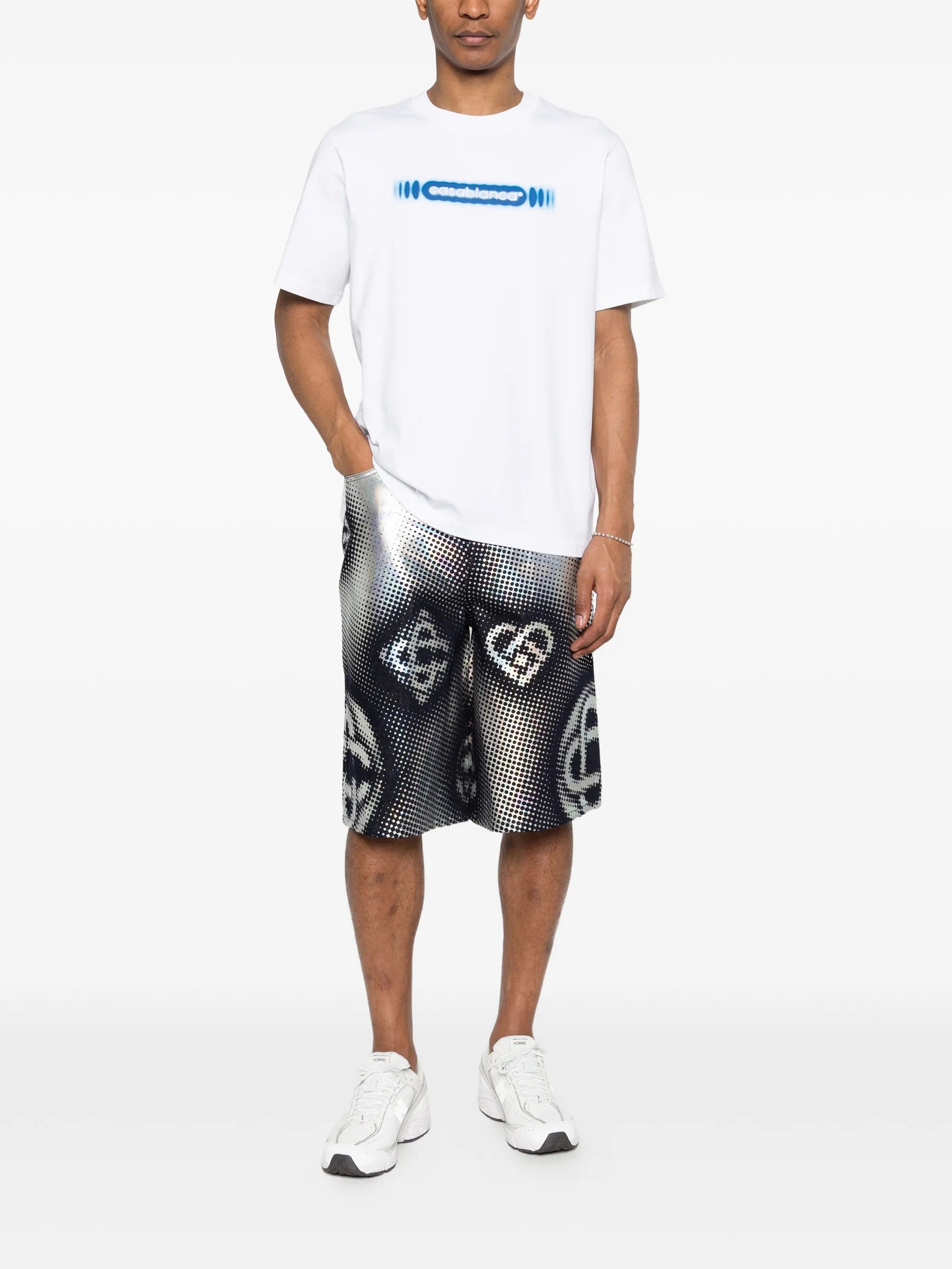 Casablanca radiating - logo T - shirt