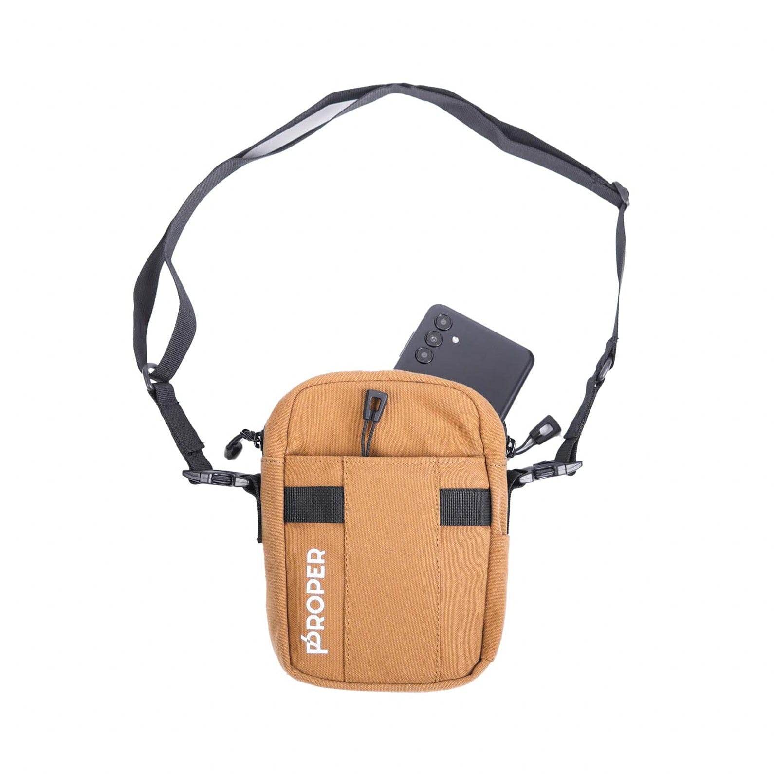 Proper Mini Sling Bag Wooden Brown