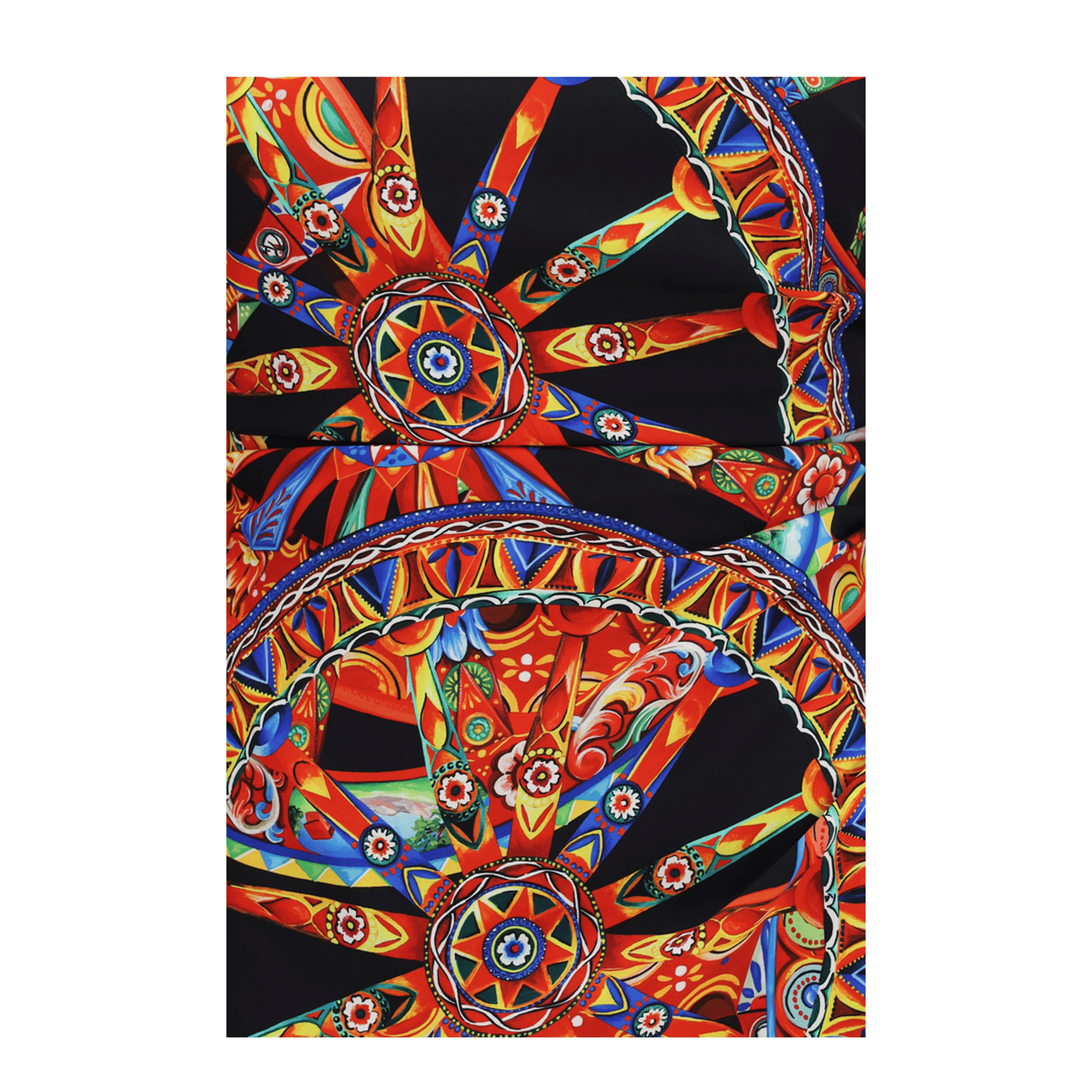 Dolce & Gabbana Carretto Print Charmeuse Dress