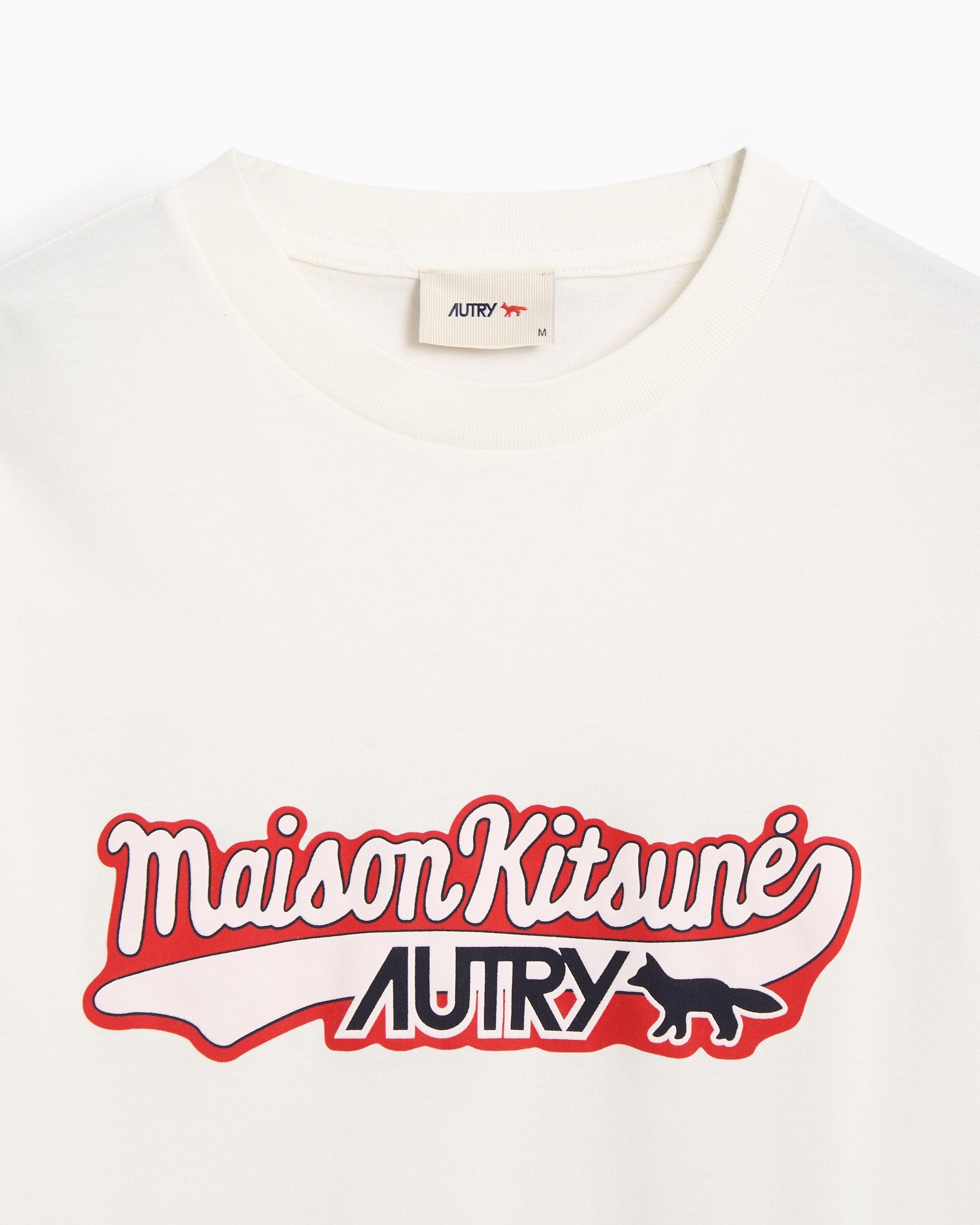 Autry Camiseta con logo Autry x Maison Kitsuné Varsity para hombre