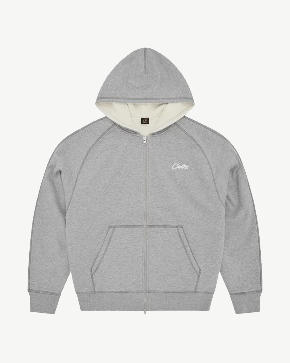 CORTEIZ HMP THERMAL ZIP HOODIE HEATHER GREY
