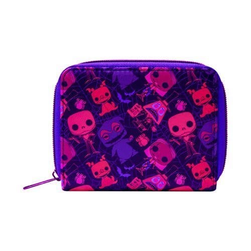 Funko The Nightmare Before Christmas Black Light Print Zip - Around Wallet