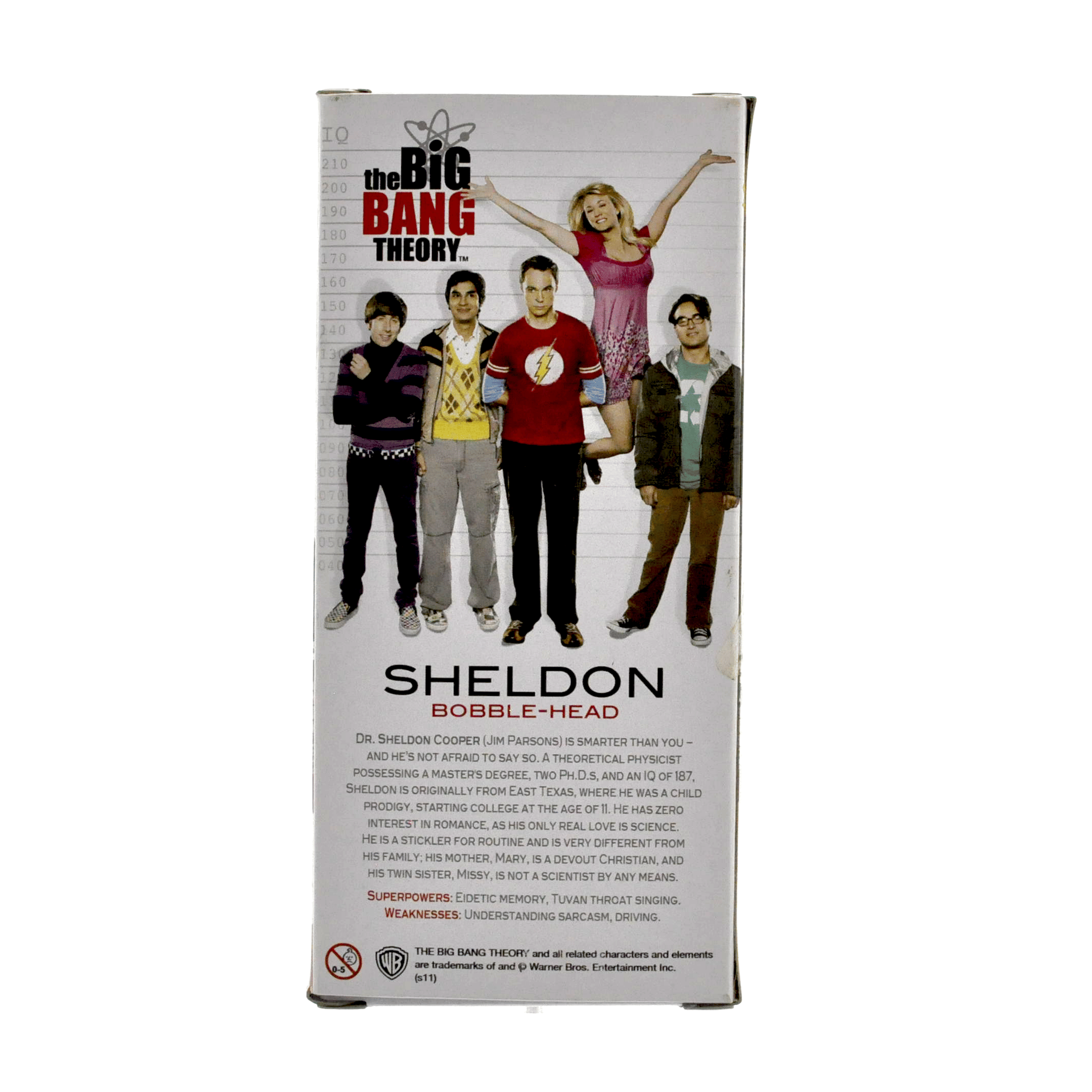 Funko Wacky Wobbler Sheldon Flash Shirt, Big Bang Theory