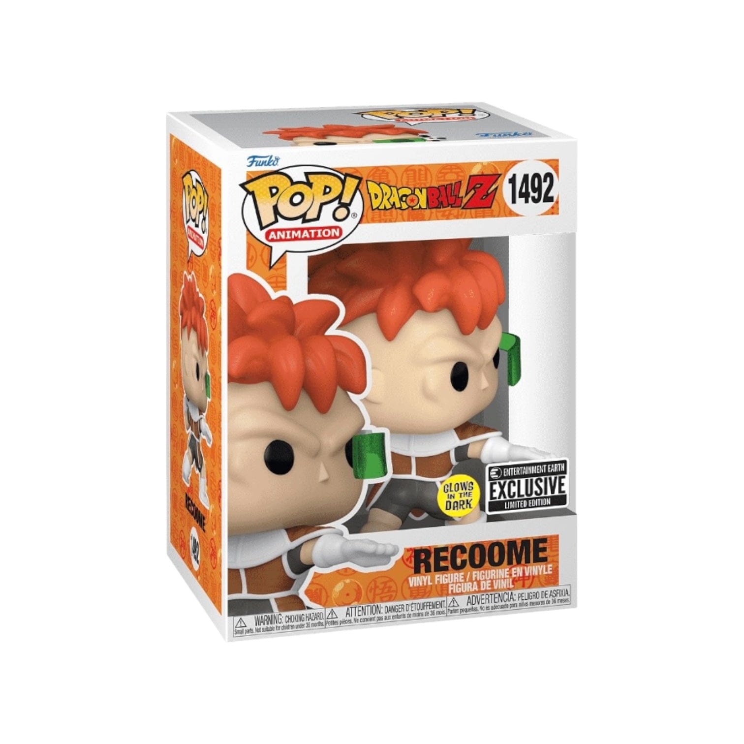 Dragon Ball Z Recoome #1492 (Glows in the Dark) Funko Pop! - Dragon Ball Z - Entertainment Earth Exclusive