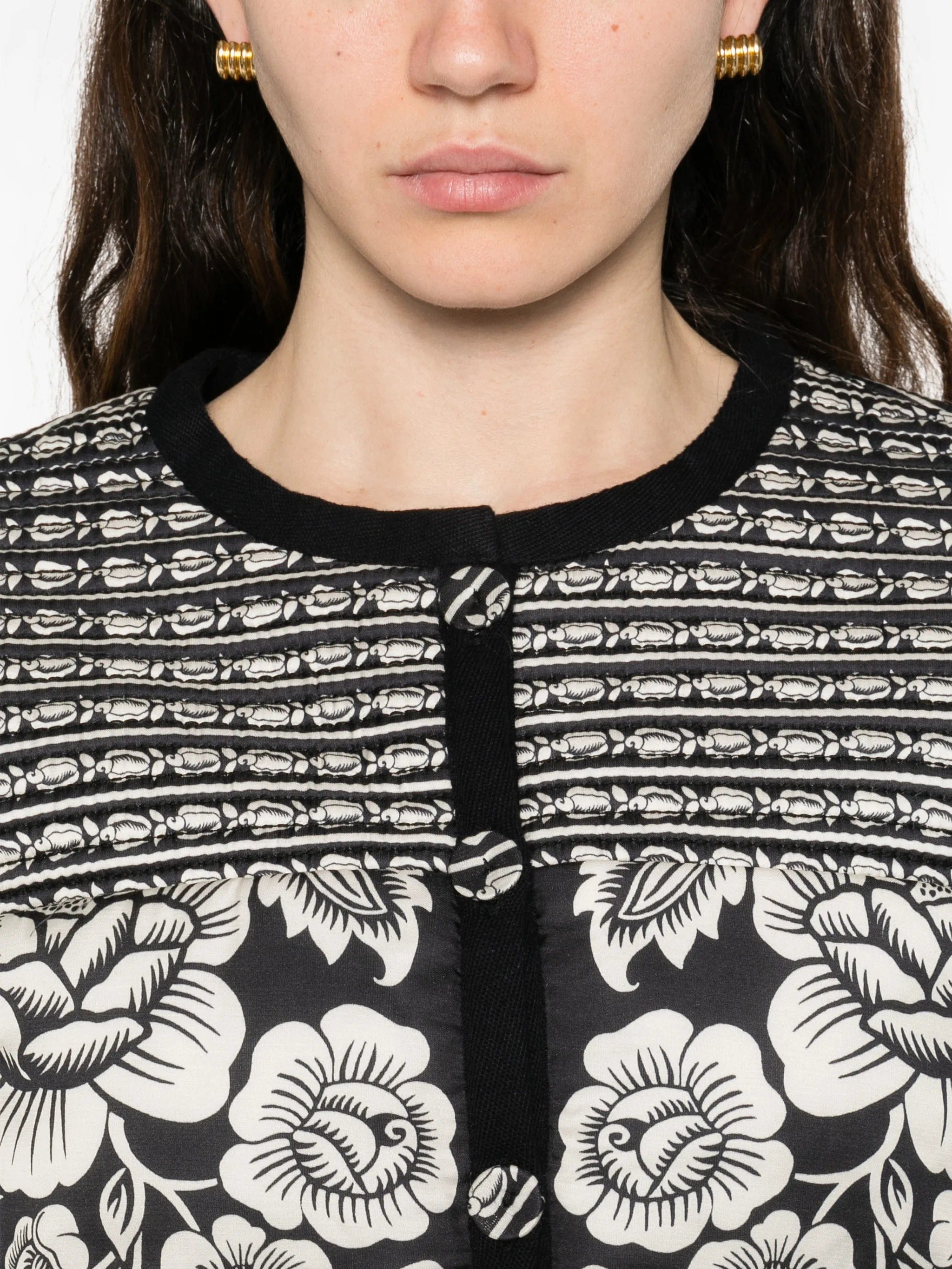 FARM Rio Cashews And Birds padded jacket