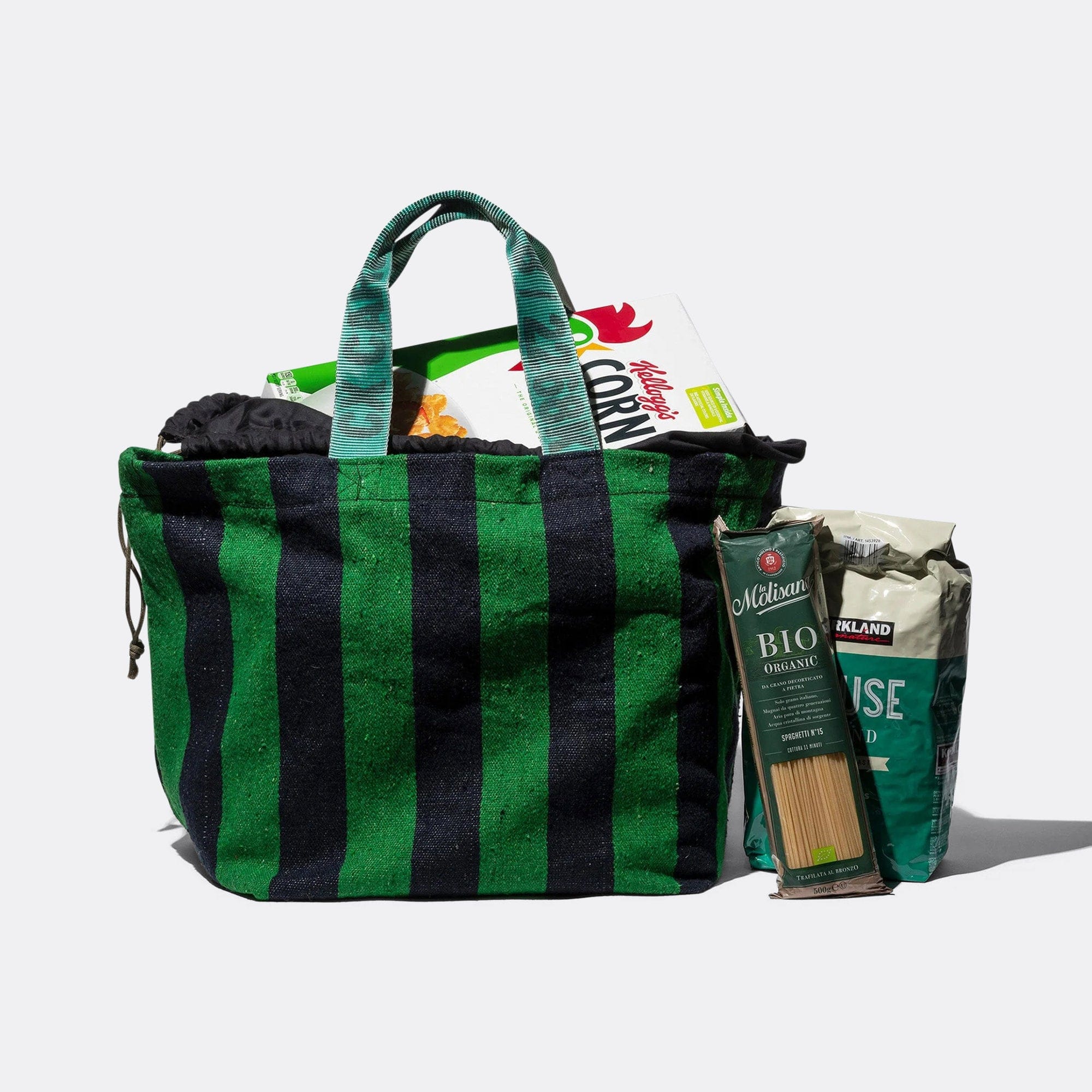 Puebco Rug Bag - Green/Navy blue