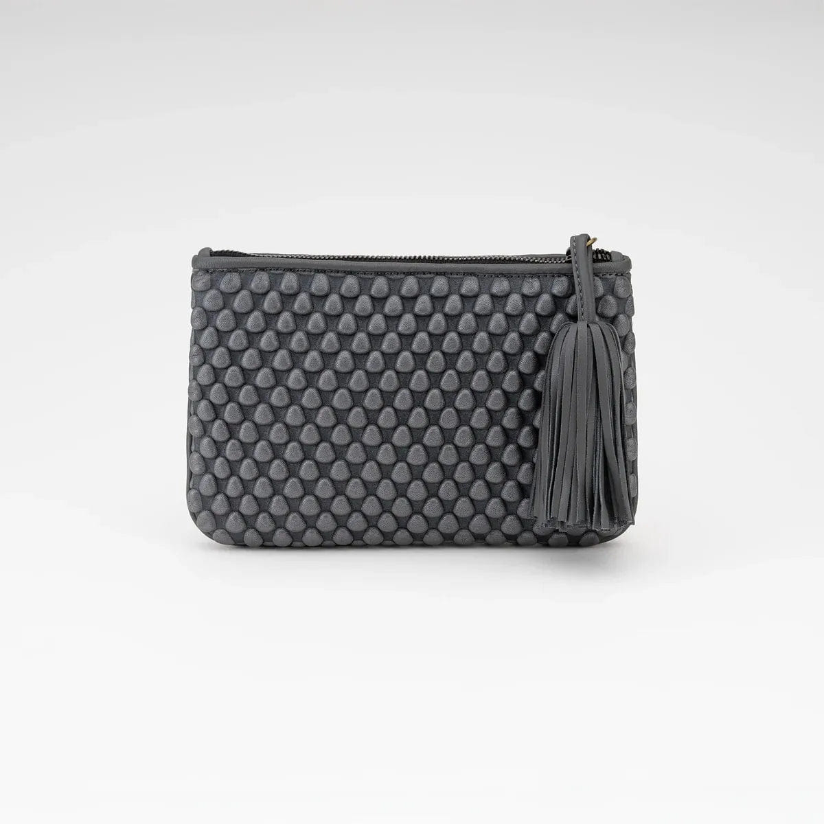 TISSA Fontaneda Pochette Large Nappa Bubble Salvia Nacre Pouch Bag in Green