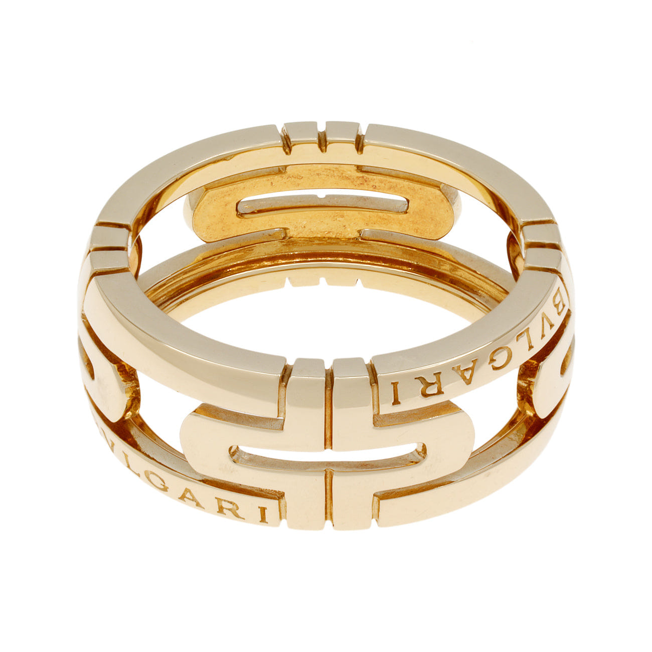 Bulgari 18K Yellow Gold Parentesi Ring