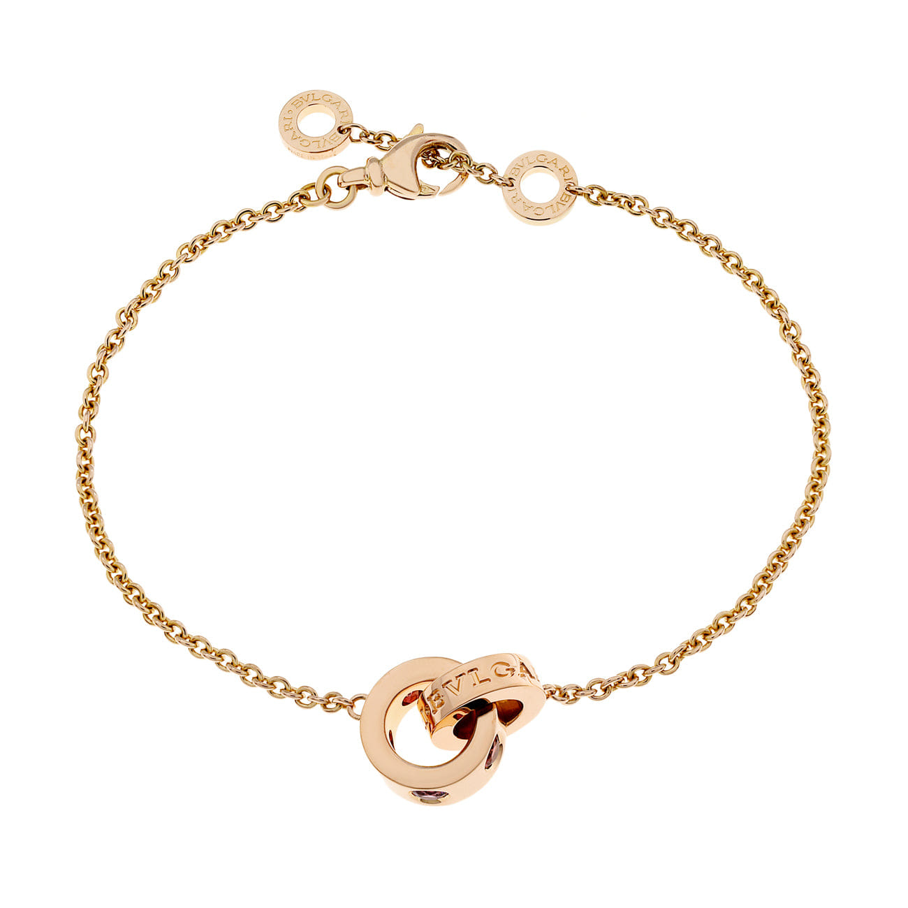 Bulgari 18K Rose Gold Roman Sorbet Bracelet