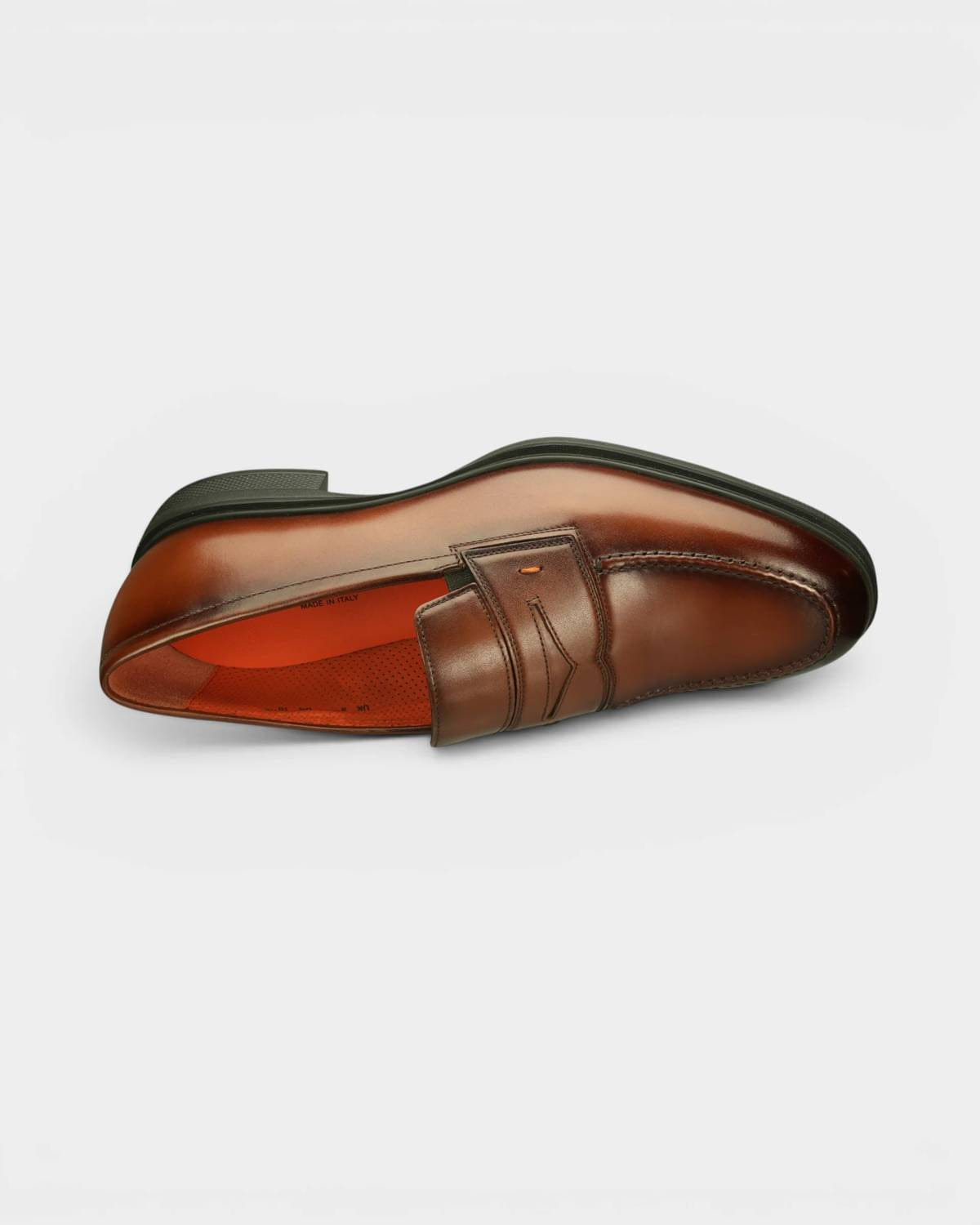 SLIP Men's Easy Slip - On Penny Loafer In Dark Brown