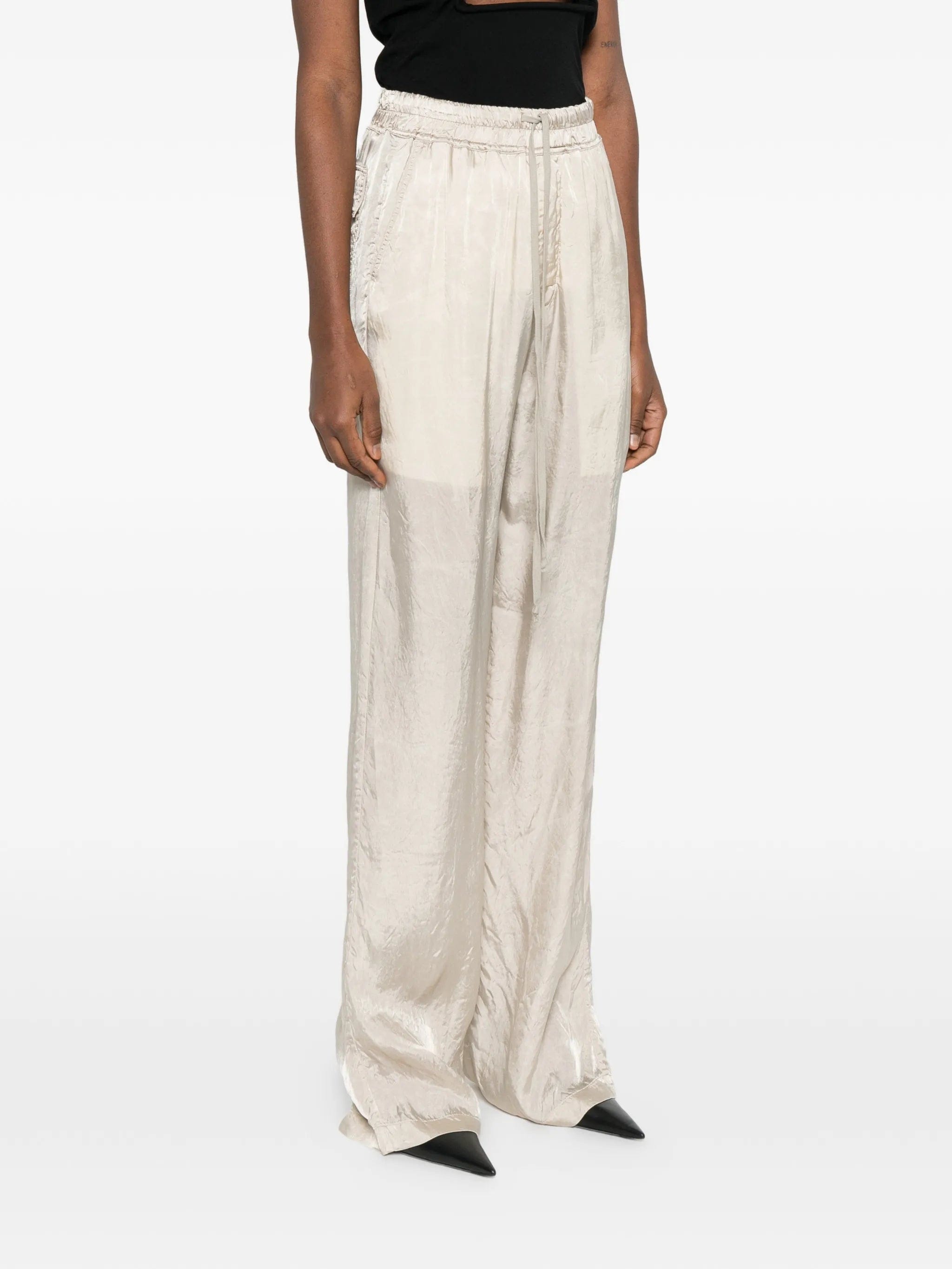 Rick Owens drawstring wide leg trousers