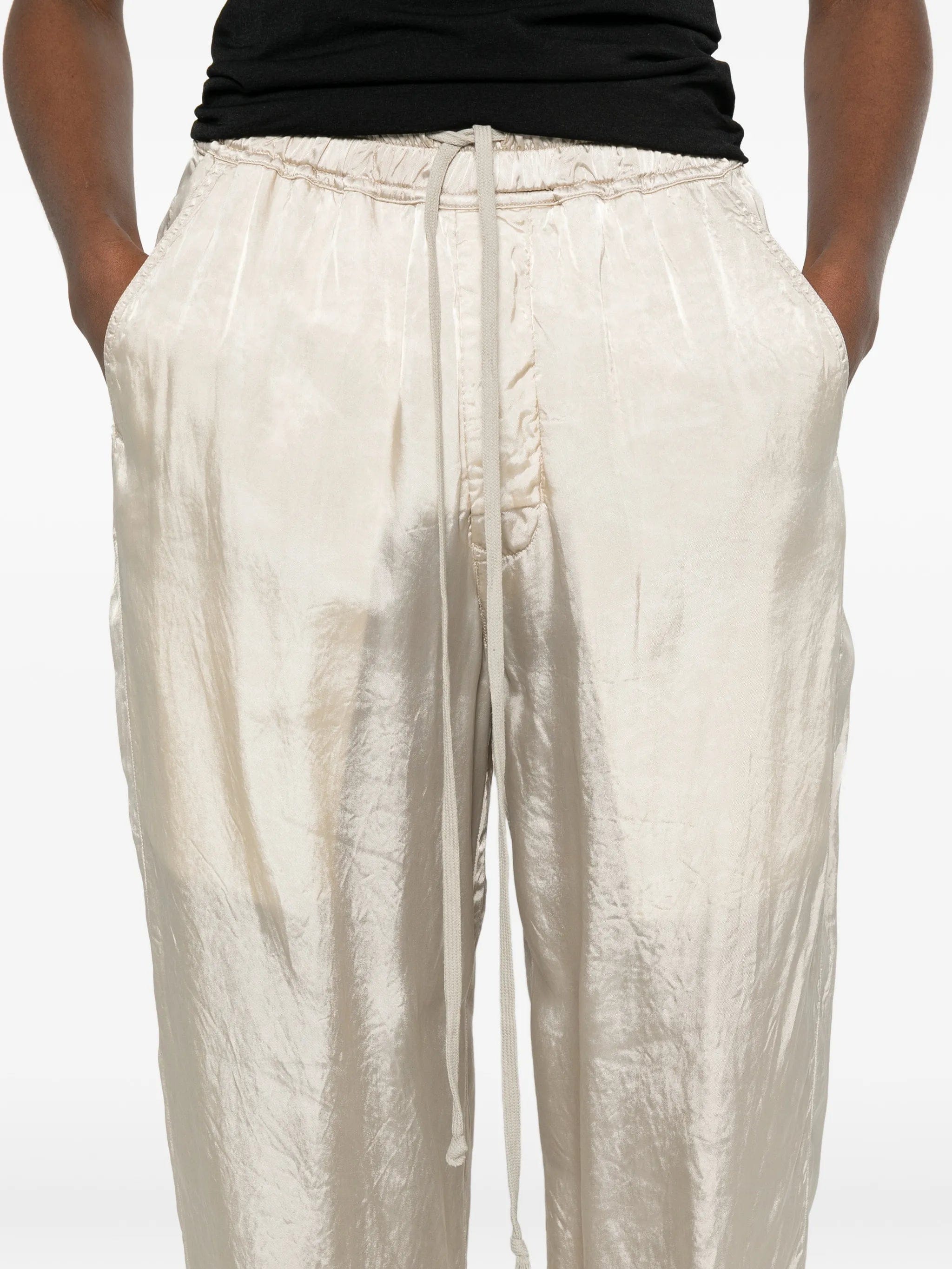 Rick Owens drawstring wide leg trousers