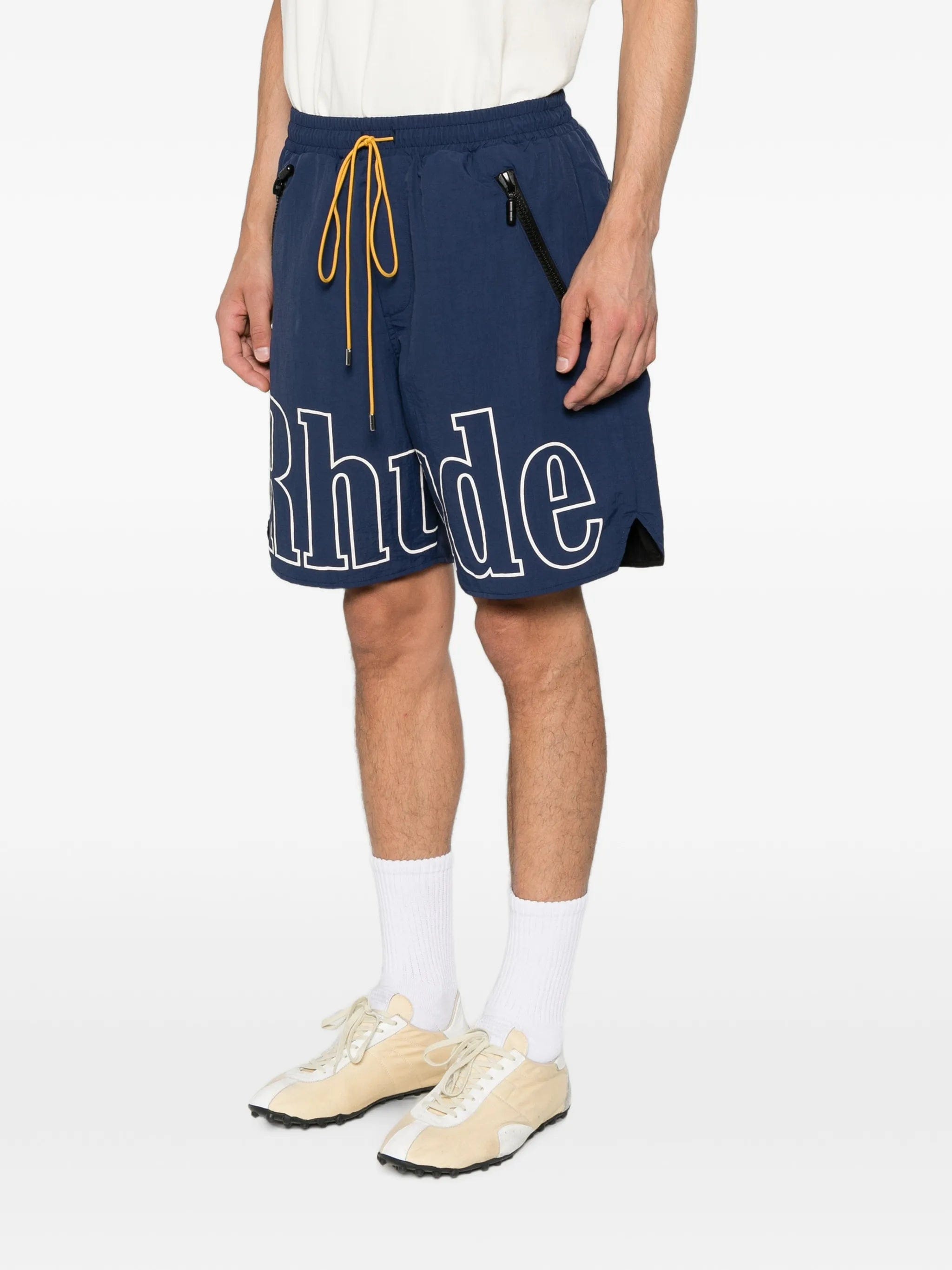 RHUDE logo - print drawstring shorts
