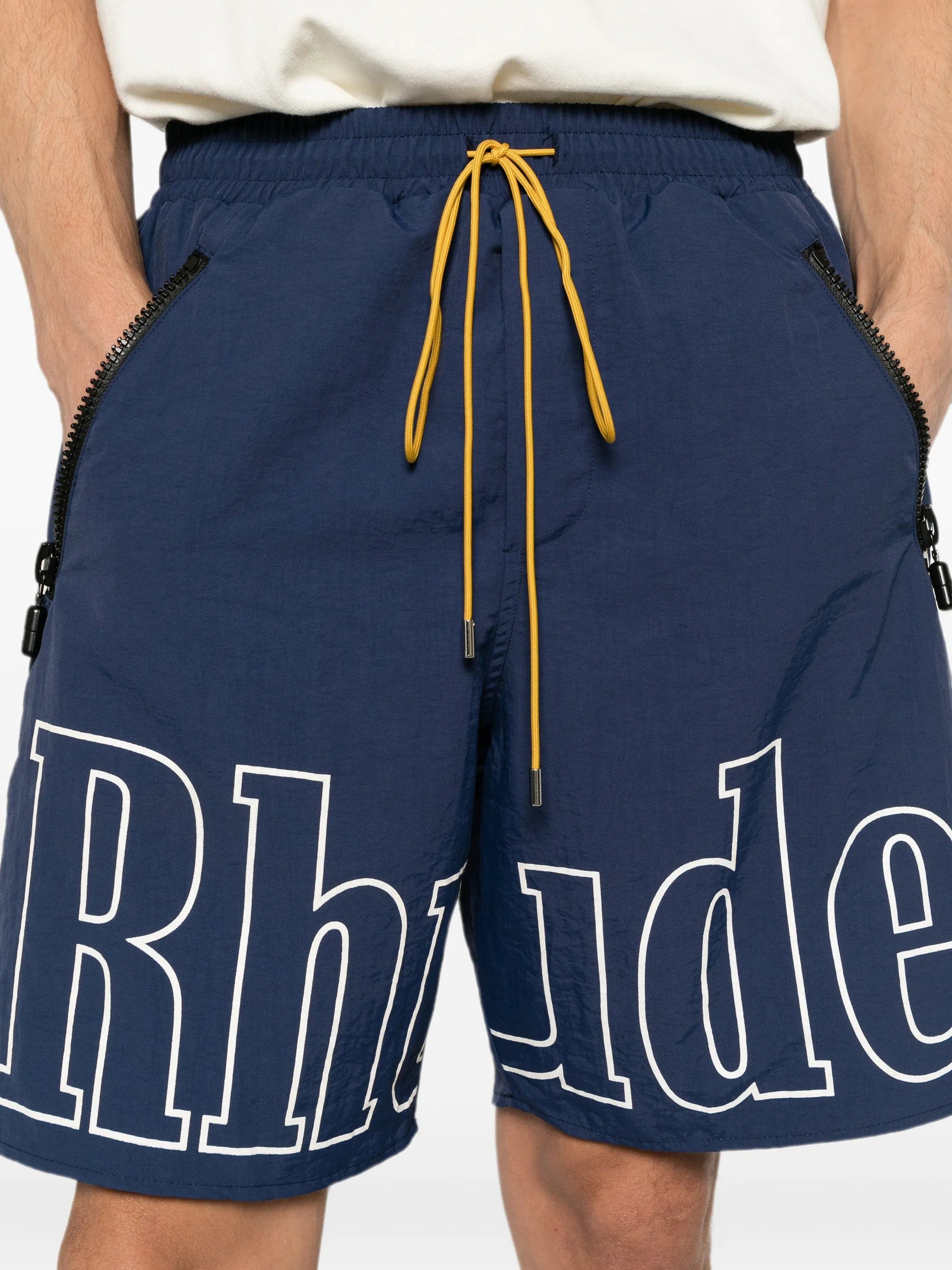 RHUDE logo - print drawstring shorts