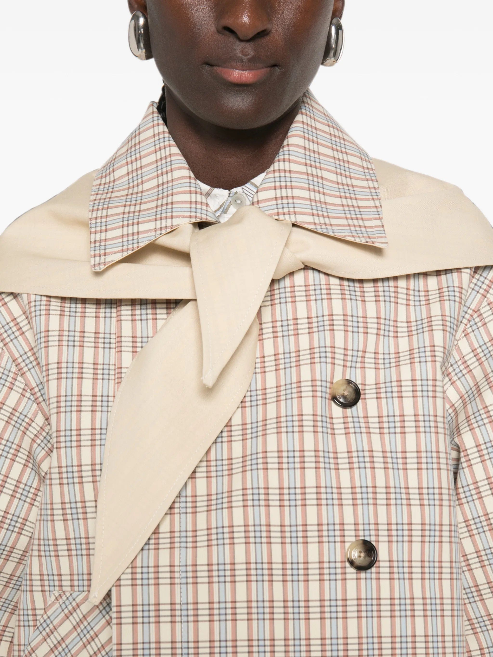 Damson Madder Jerry reversible checked jacket