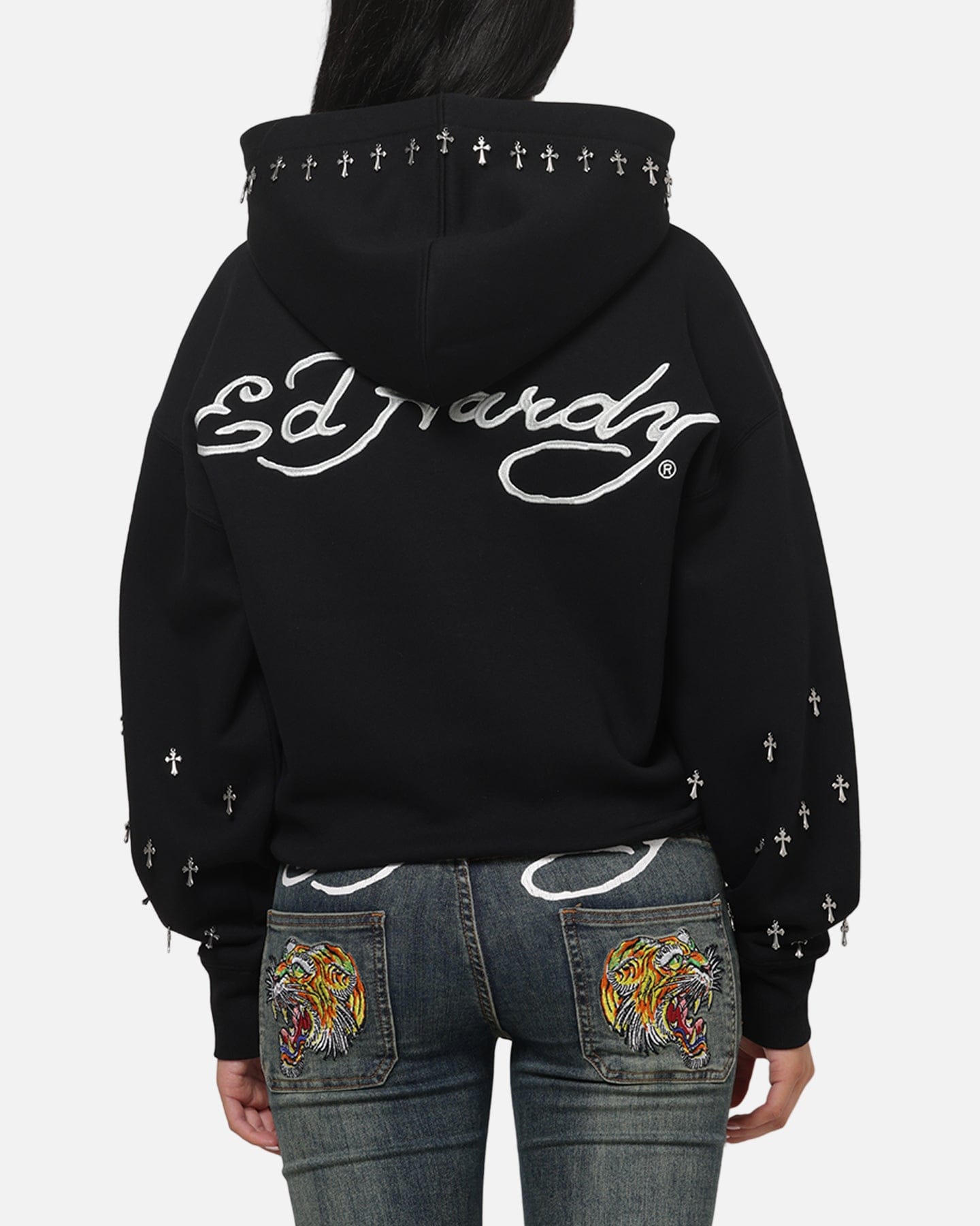 Ed Hardy Eternal Hoodie Black
