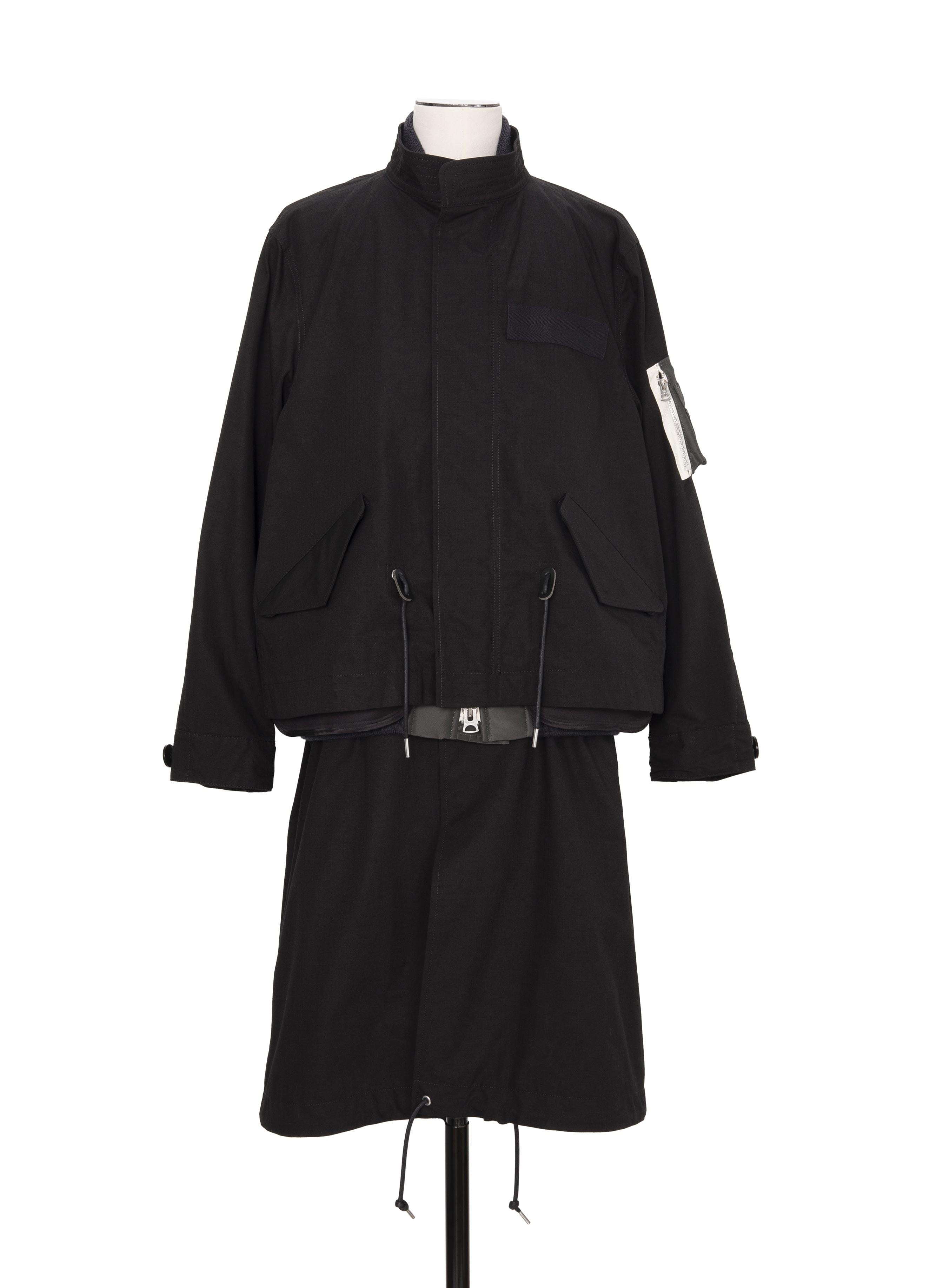 Sacai Nylon Twill x Rip Stop Coat