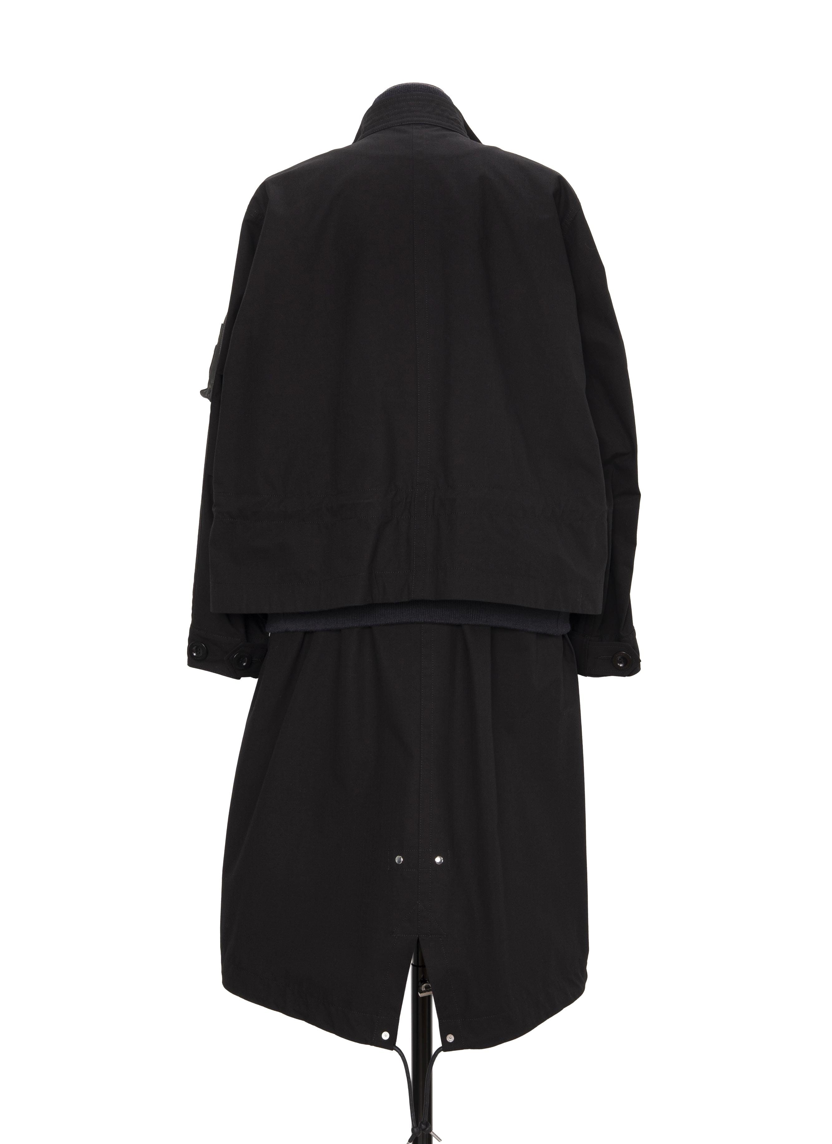 Sacai Nylon Twill x Rip Stop Coat