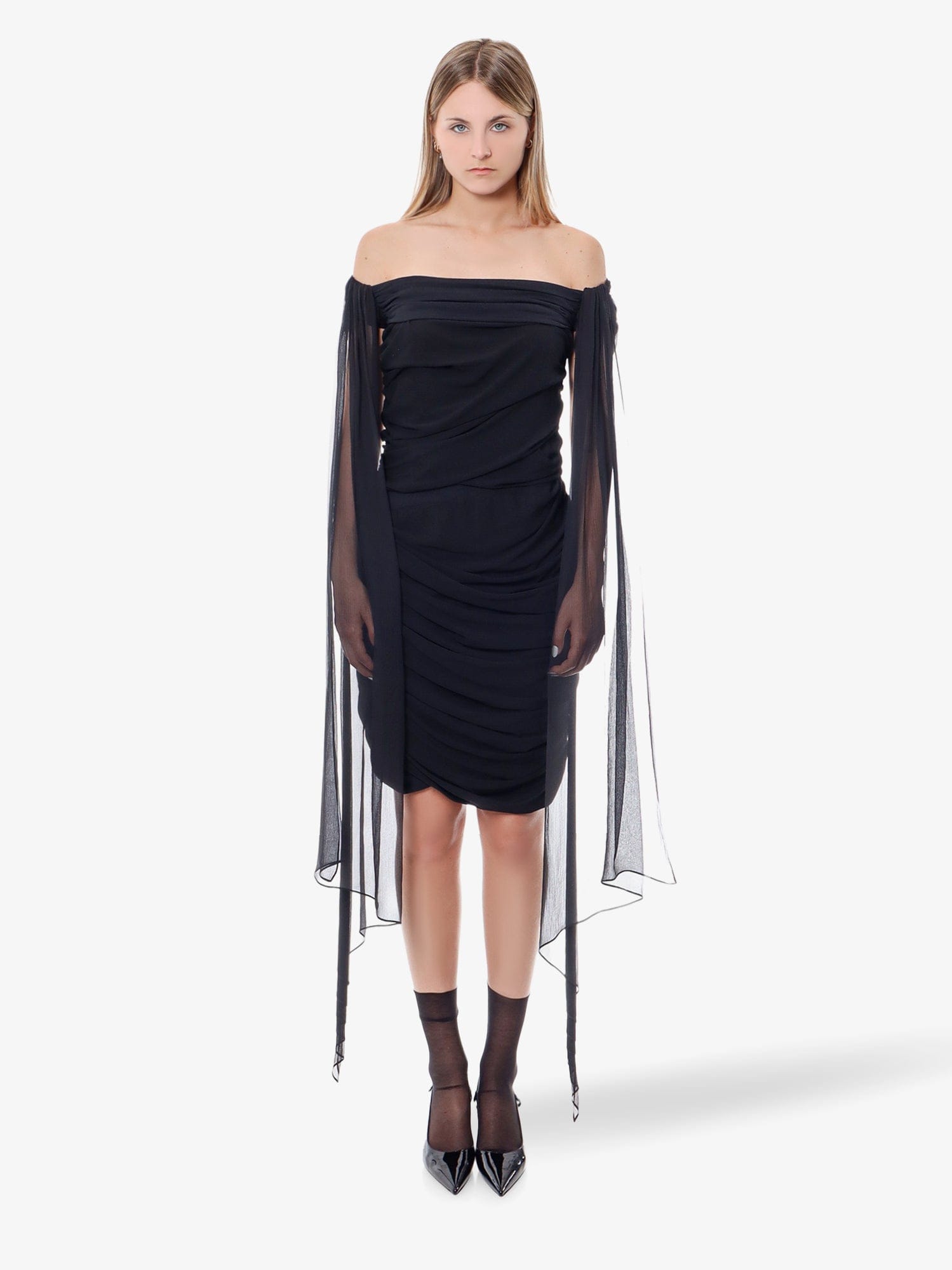 Givenchy Stretch viscose dress with drapery