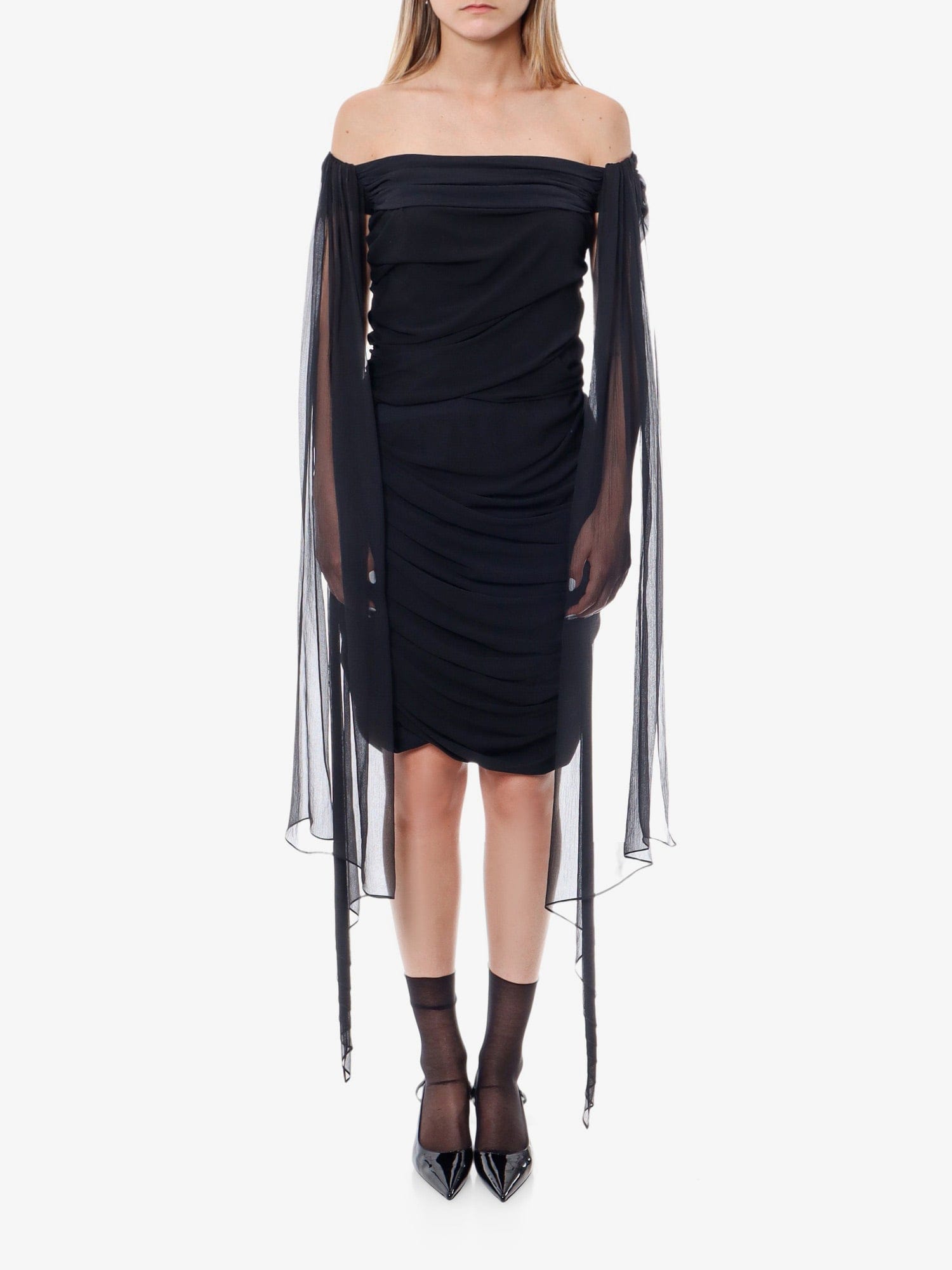 Givenchy Stretch viscose dress with drapery