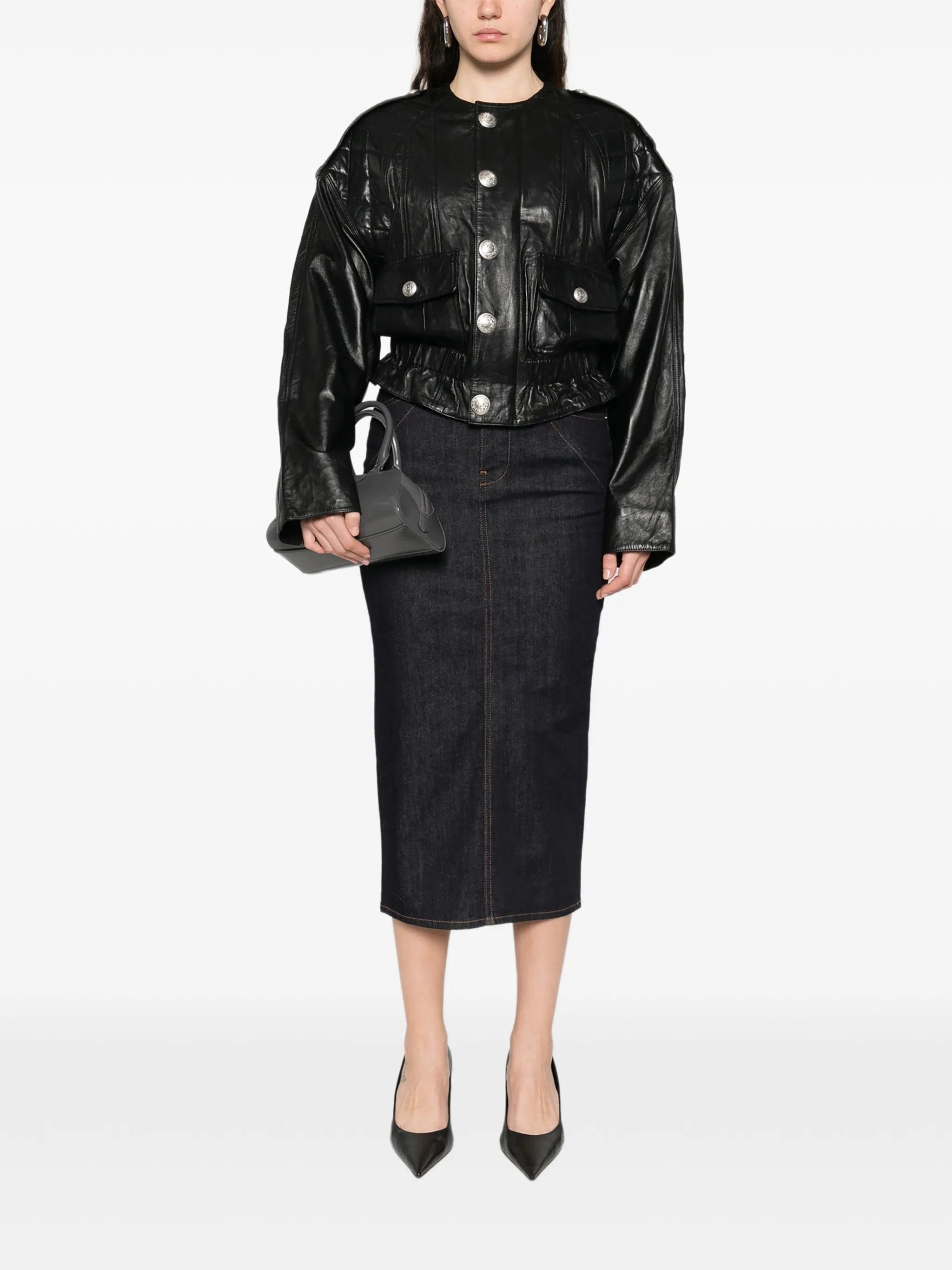 Givenchy seam midi skirt