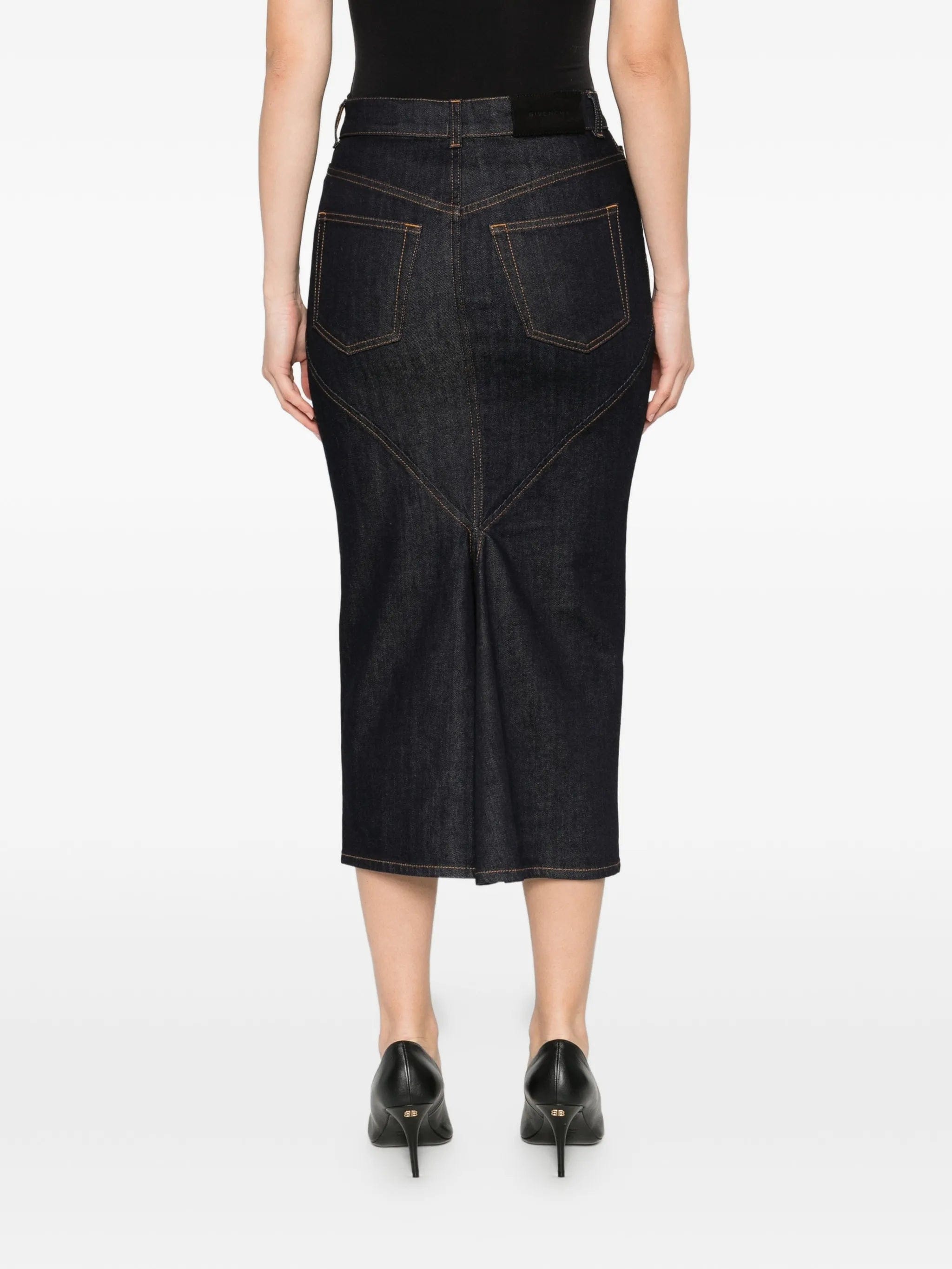 Givenchy seam midi skirt