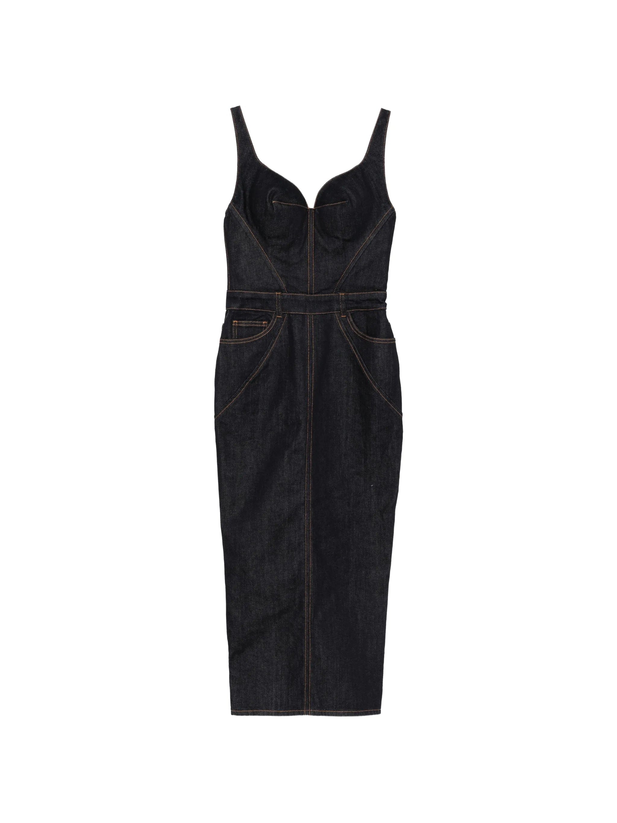 Givenchy pocket denim midi dress