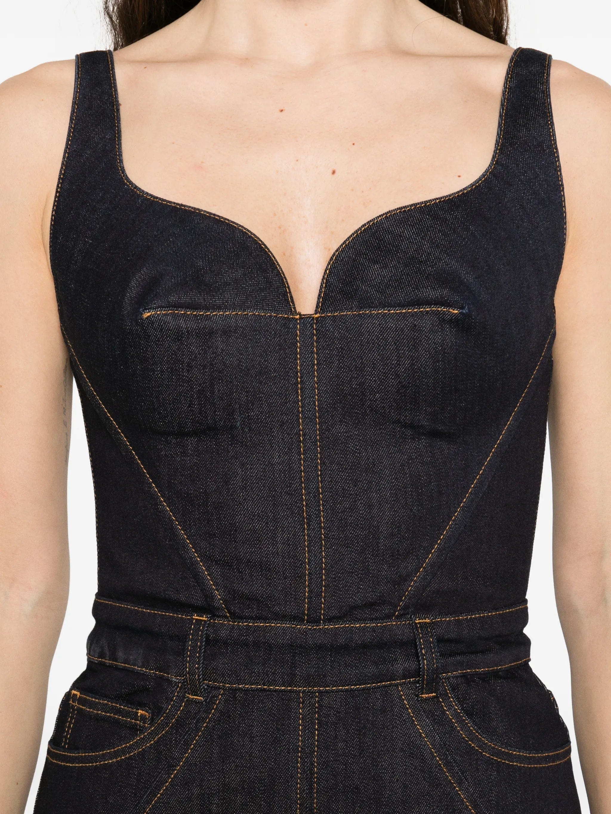 Givenchy pocket denim midi dress